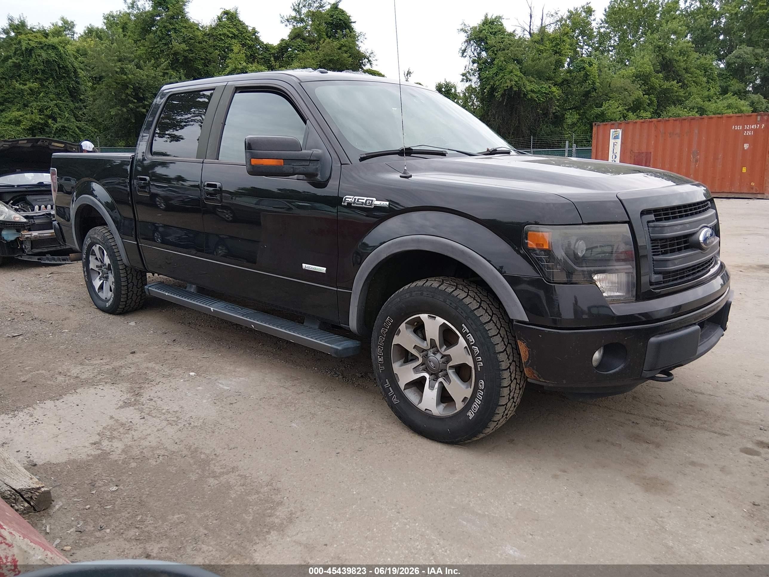 2013 Ford F-150 Fx4 Black vin: 1FTFW1ET0DFB81041