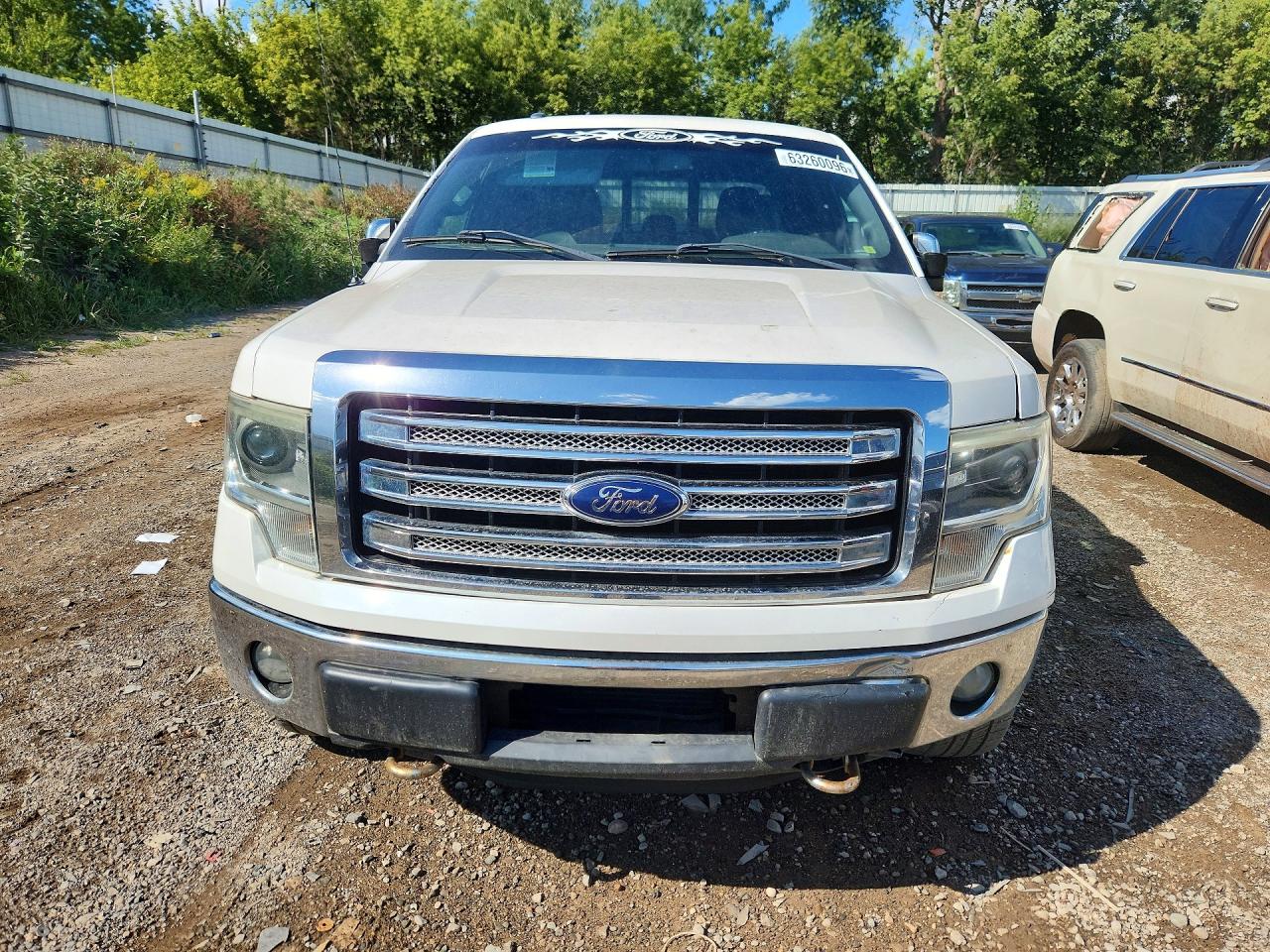 2013 Ford F150 Supercrew White vin: 1FTFW1ET0DFC41612