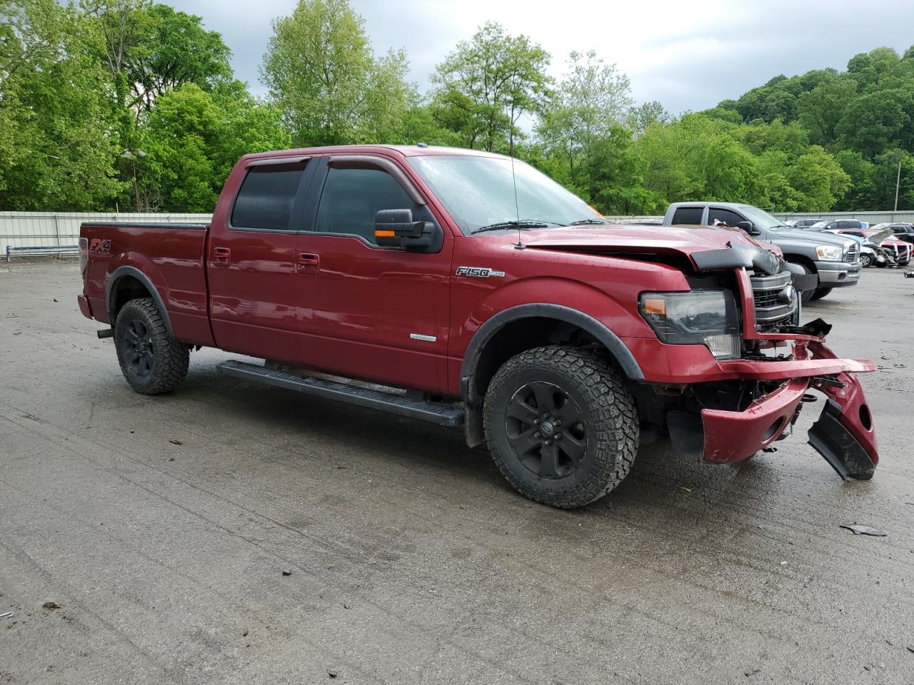 2013 Ford F150 Supercrew Red vin: 1FTFW1ET0DFC82788