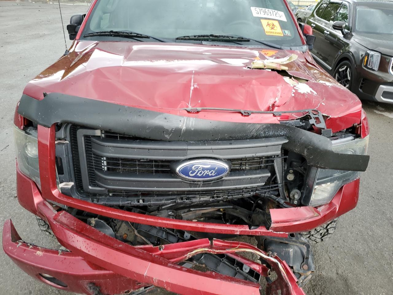 2013 Ford F150 Supercrew Red vin: 1FTFW1ET0DFC82788