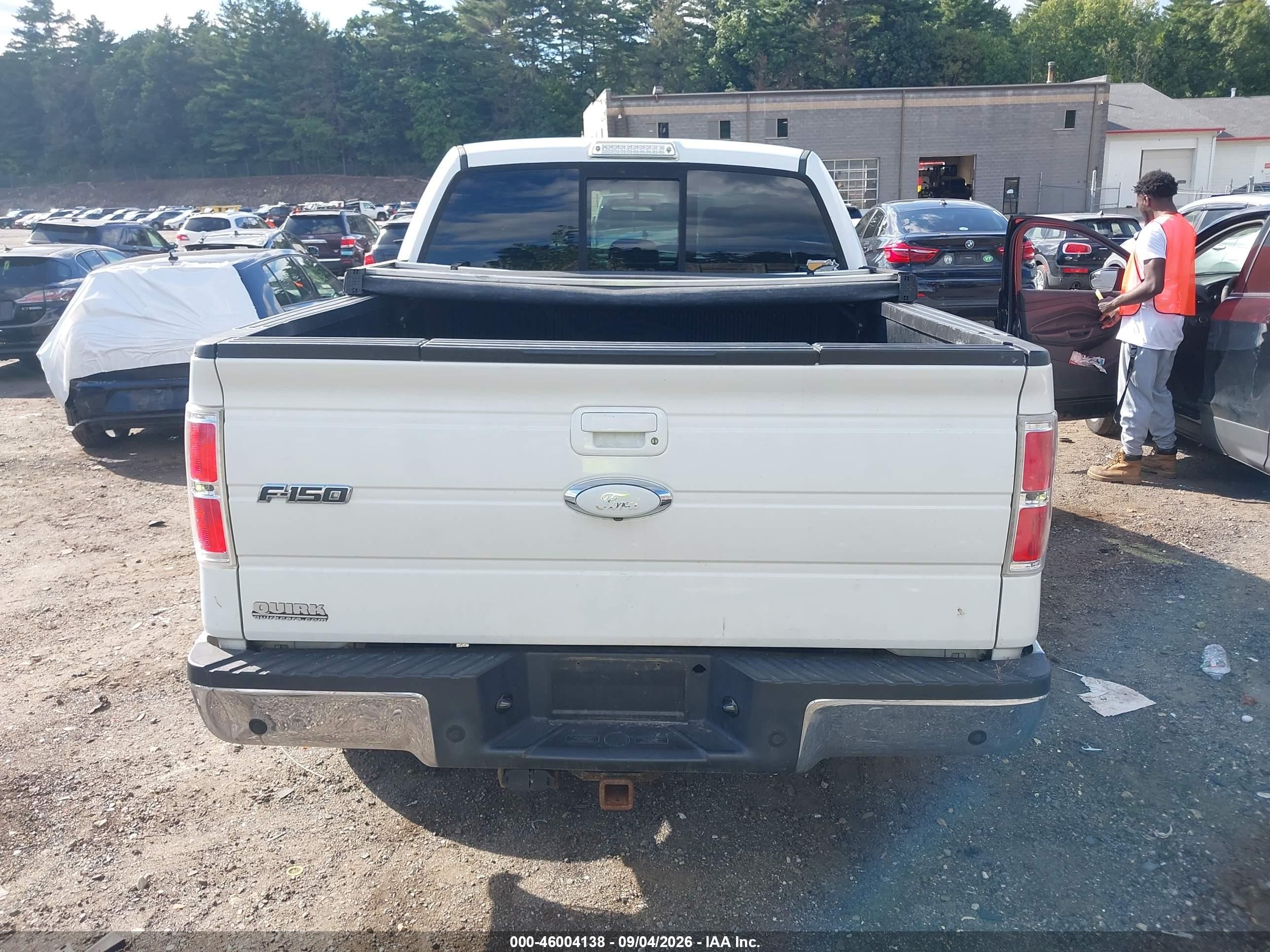 2013 Ford F-150 Lariat White vin: 1FTFW1ET0DFD14722