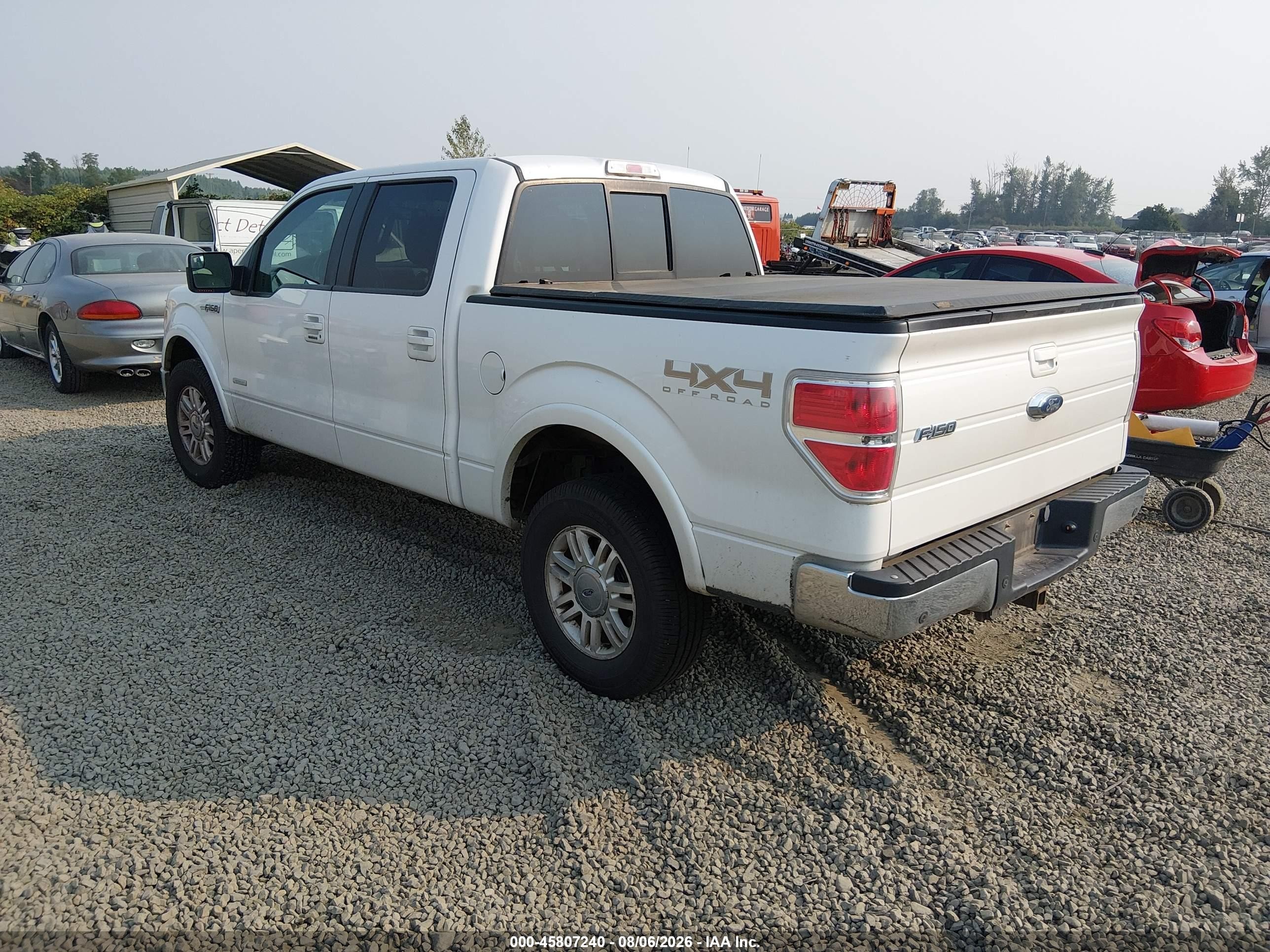 2013 Ford F-150 Lariat Белый vin: 1FTFW1ET0DFD49180