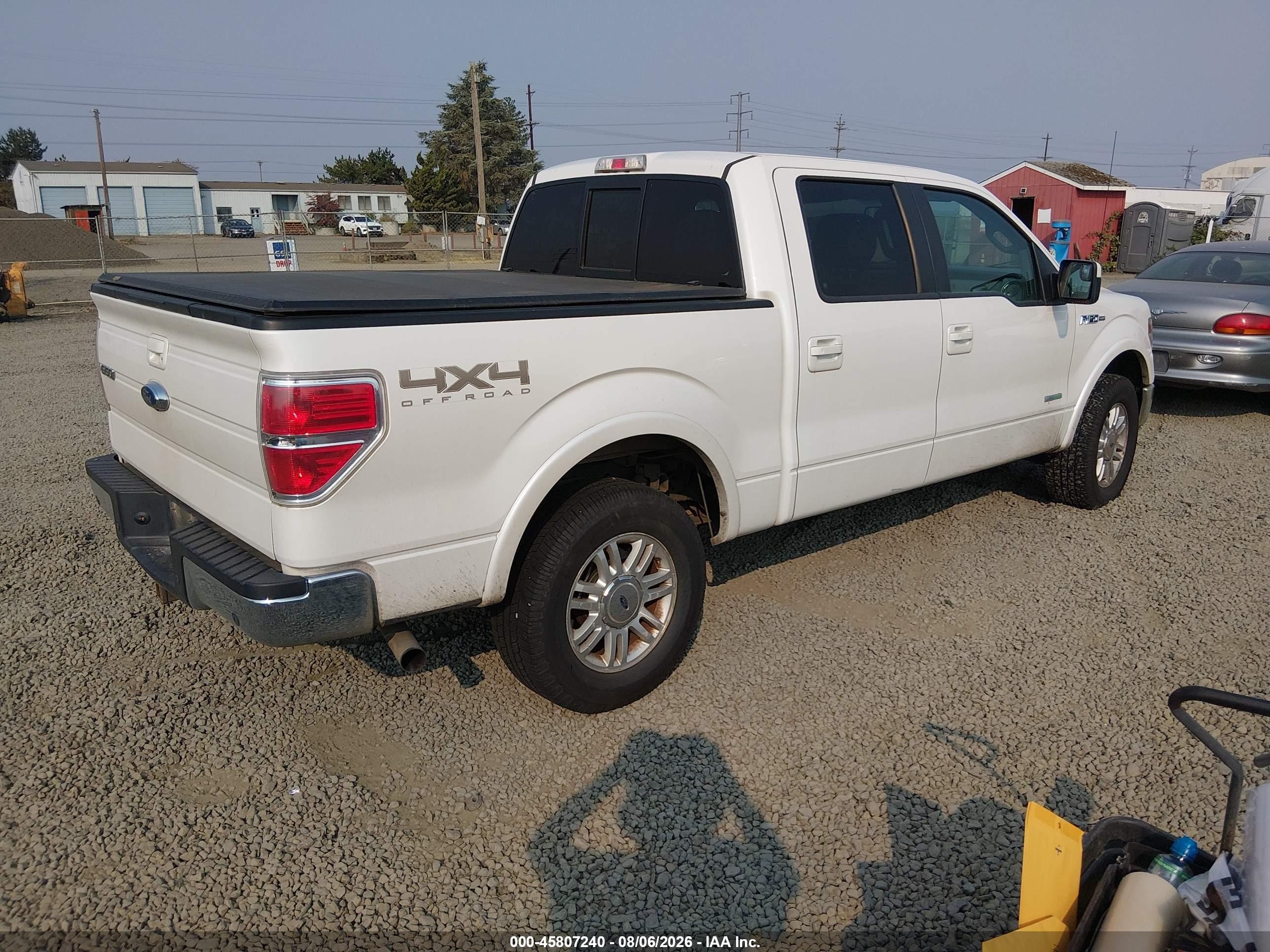 2013 Ford F-150 Lariat Белый vin: 1FTFW1ET0DFD49180