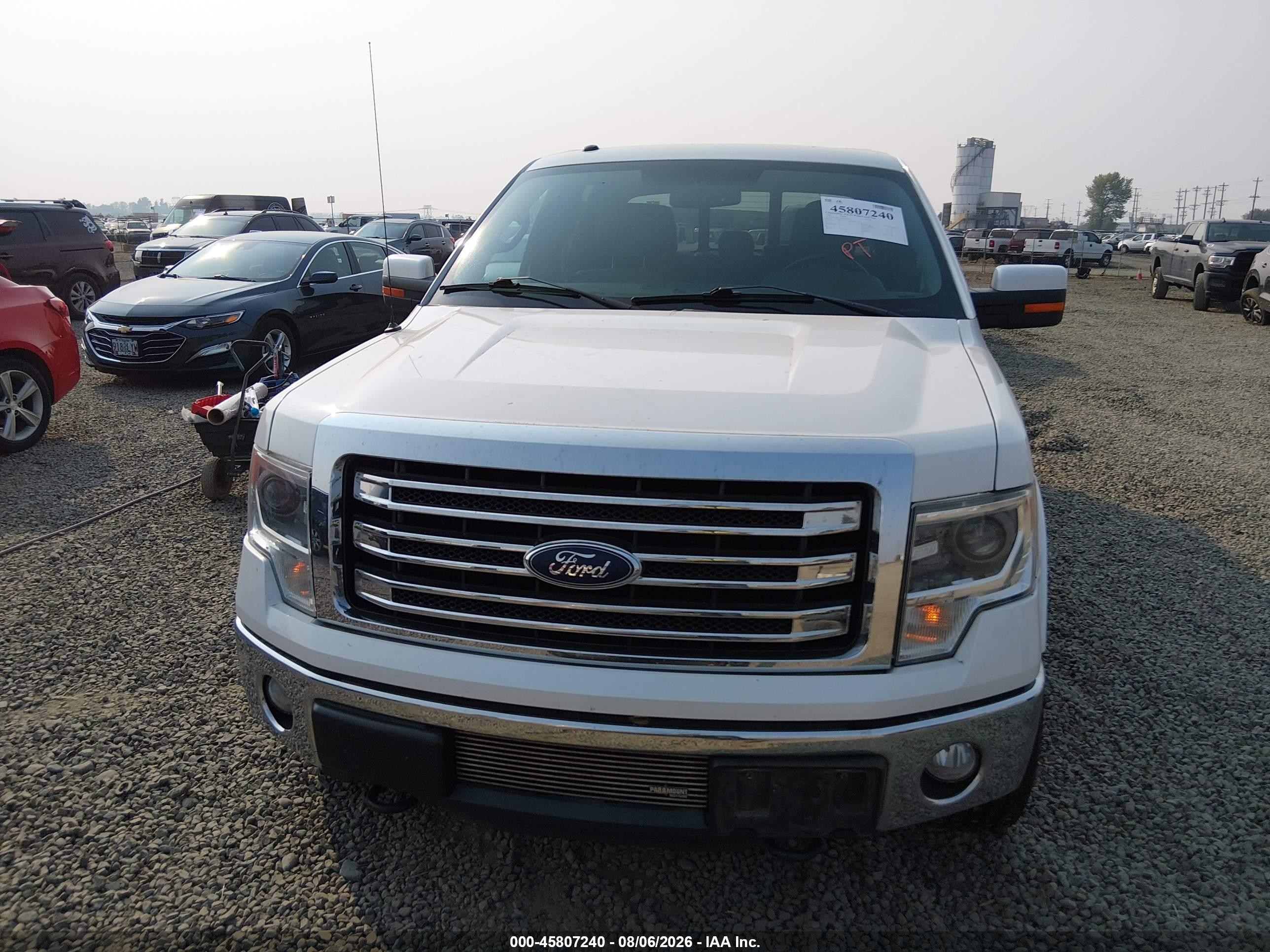 2013 Ford F-150 Lariat Белый vin: 1FTFW1ET0DFD49180
