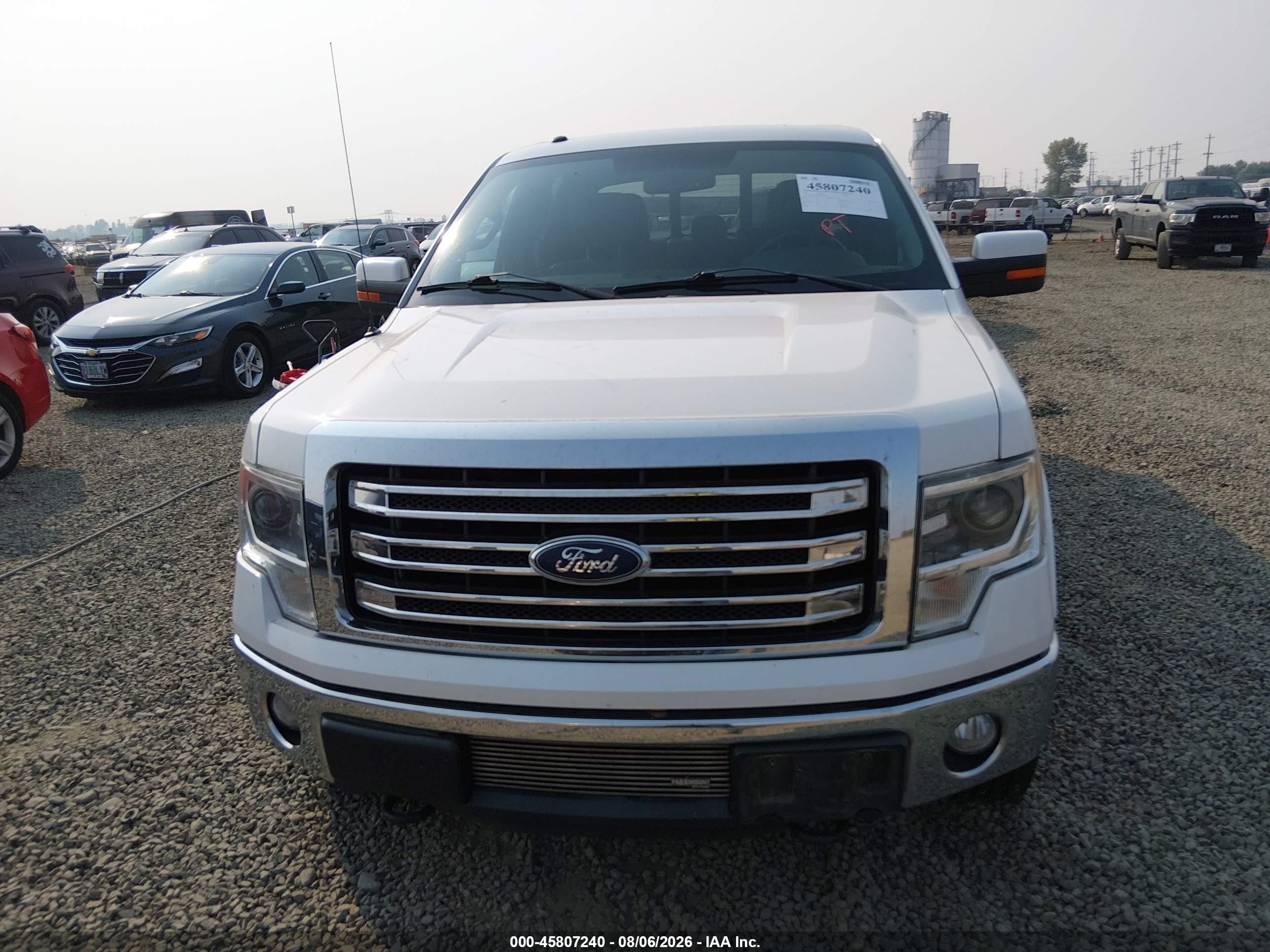 2013 Ford F-150 Lariat Белый vin: 1FTFW1ET0DFD49180