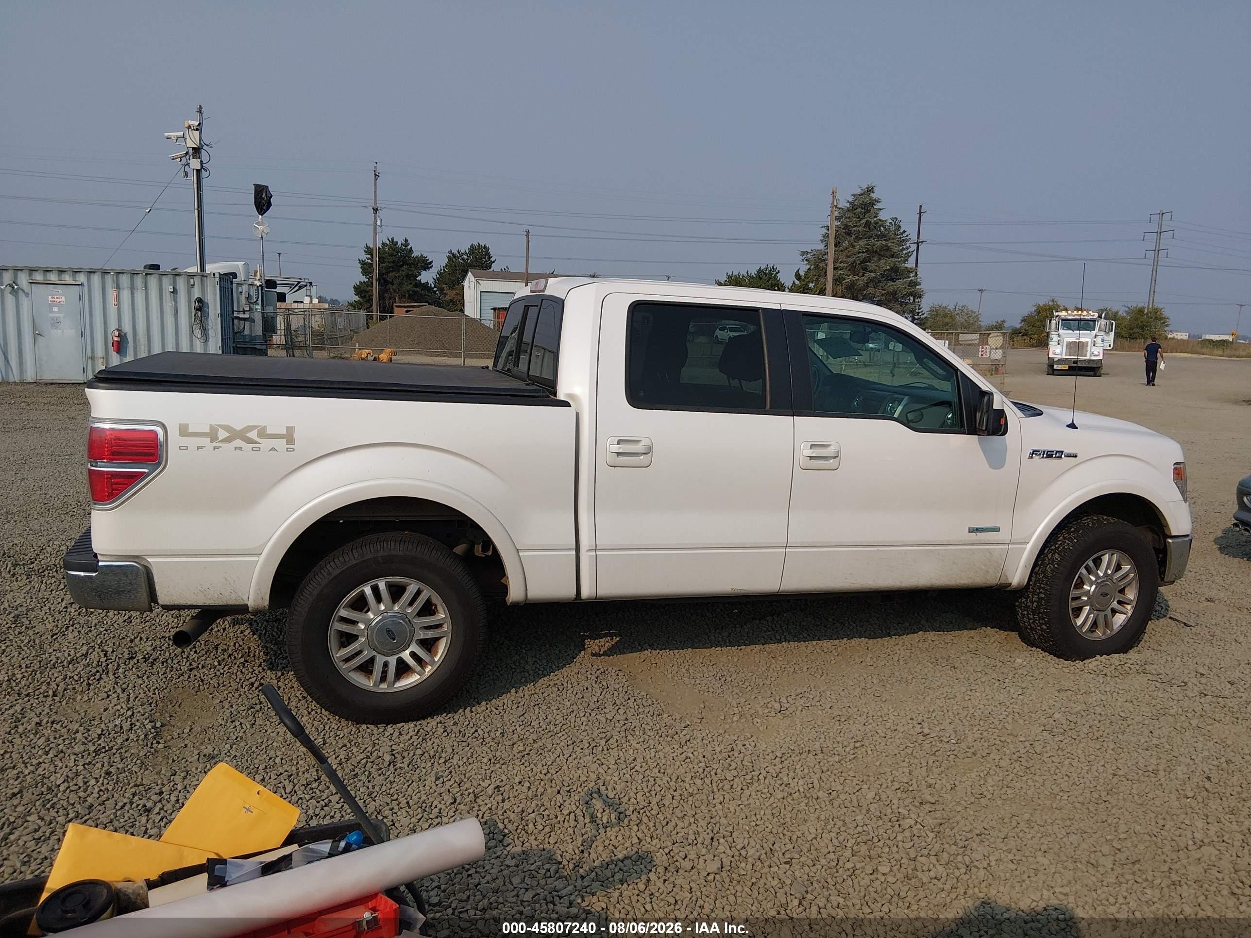 2013 Ford F-150 Lariat Белый vin: 1FTFW1ET0DFD49180