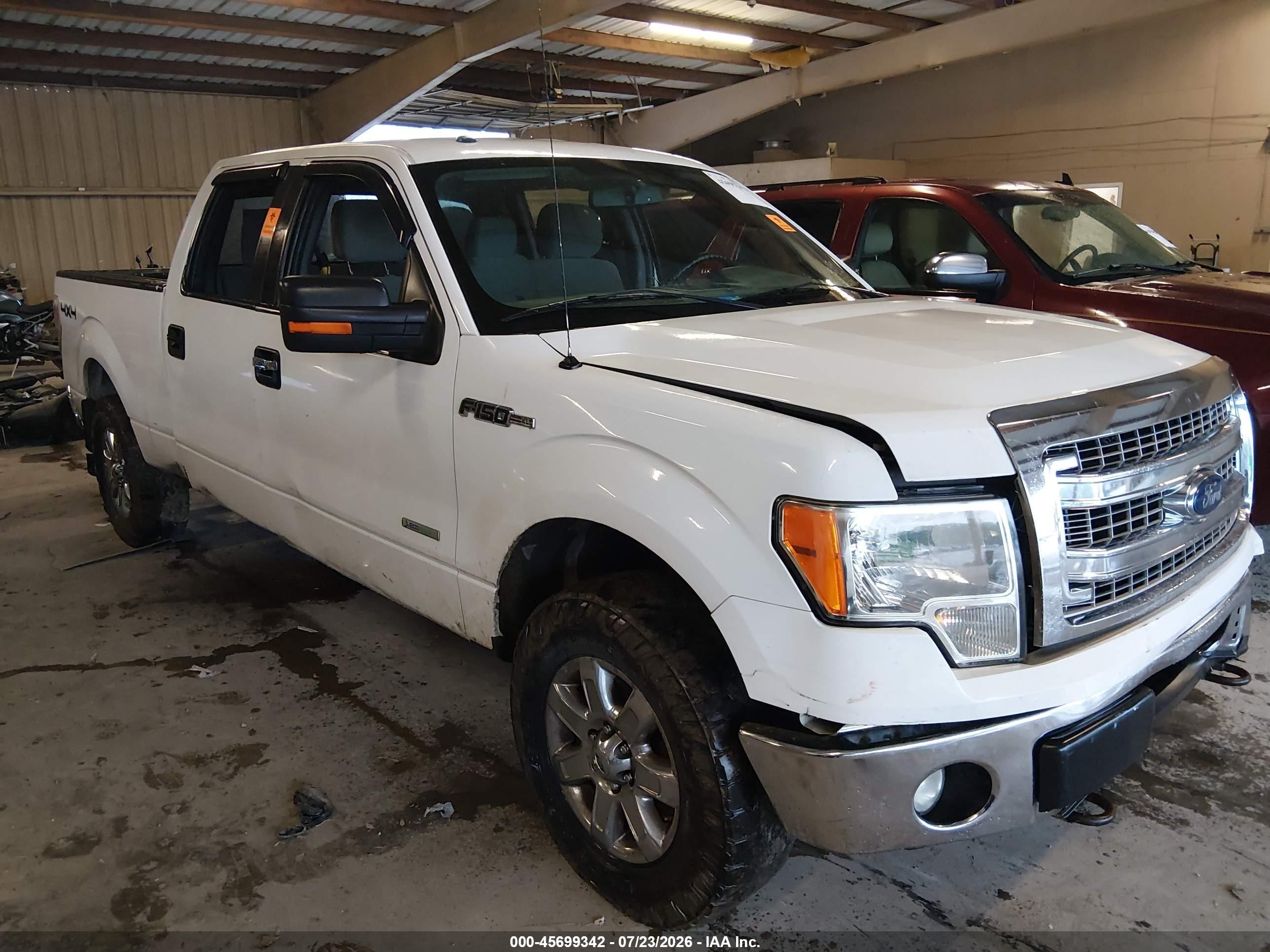 2013 Ford F-150 Xlt White vin: 1FTFW1ET0DKE76390