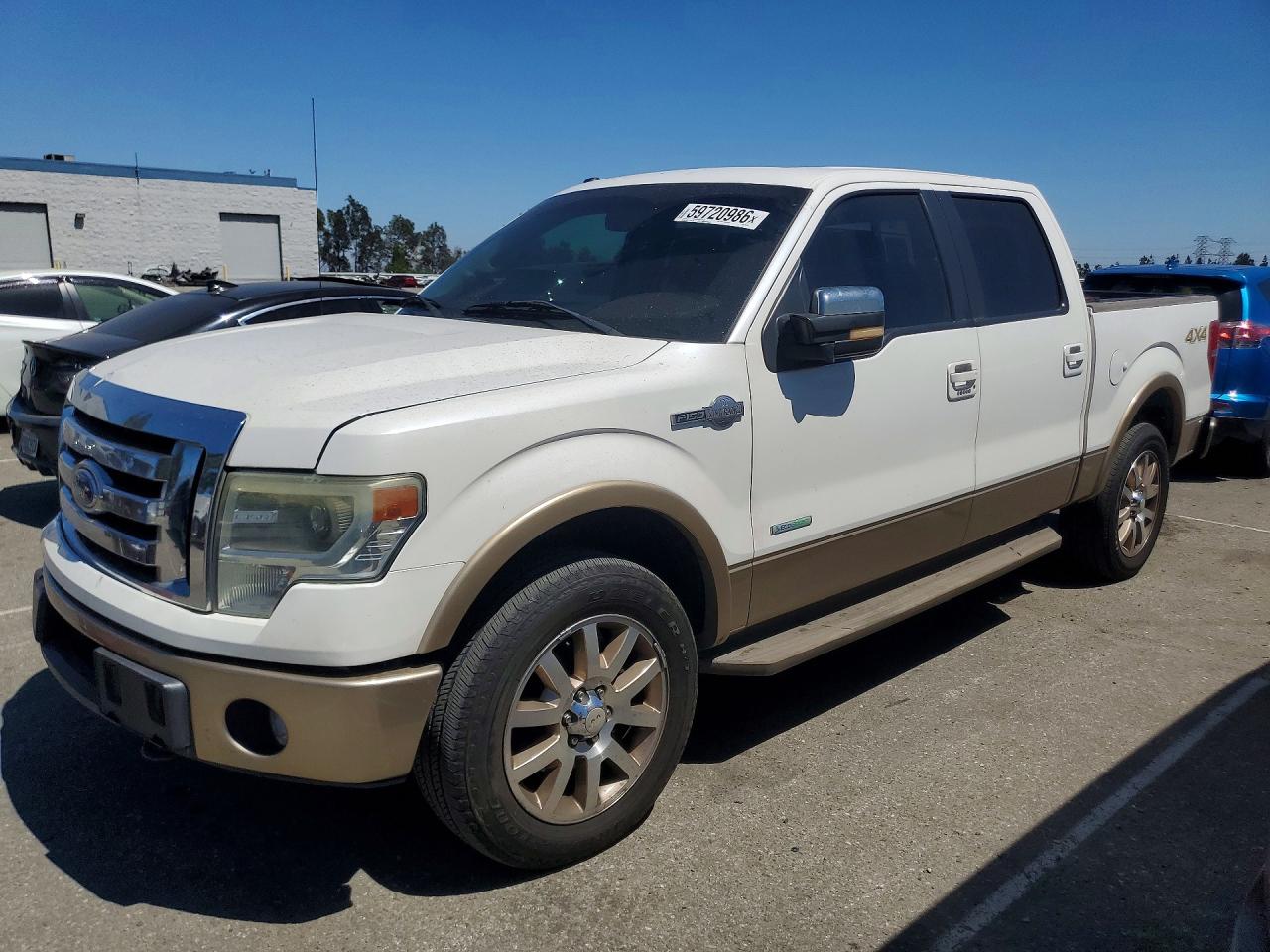 2013 Ford F150 Supercrew White vin: 1FTFW1ET0DKF04706