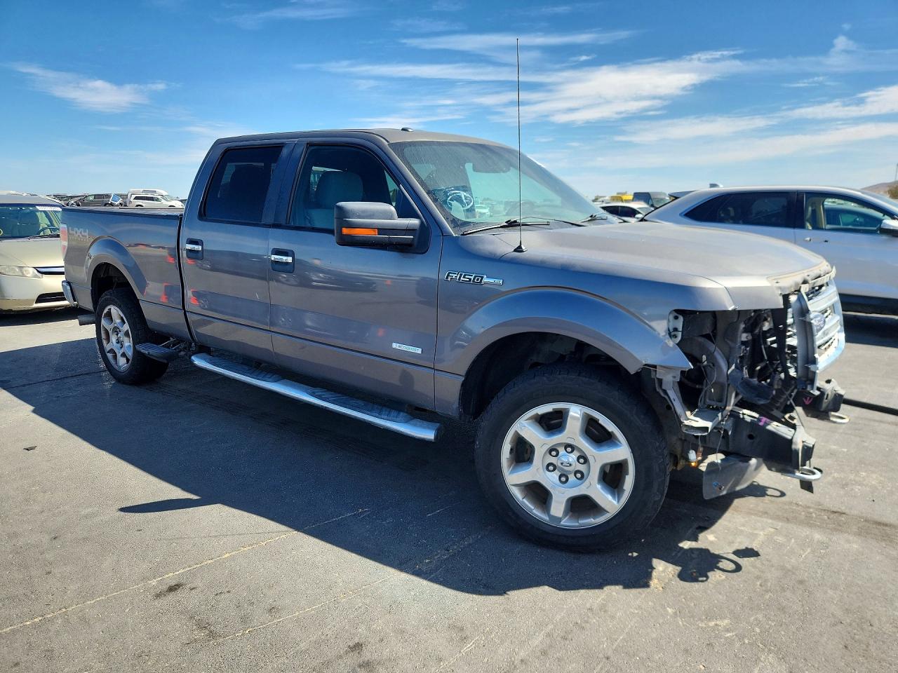 2013 Ford F150 Supercrew Gray vin: 1FTFW1ET0DKF32702