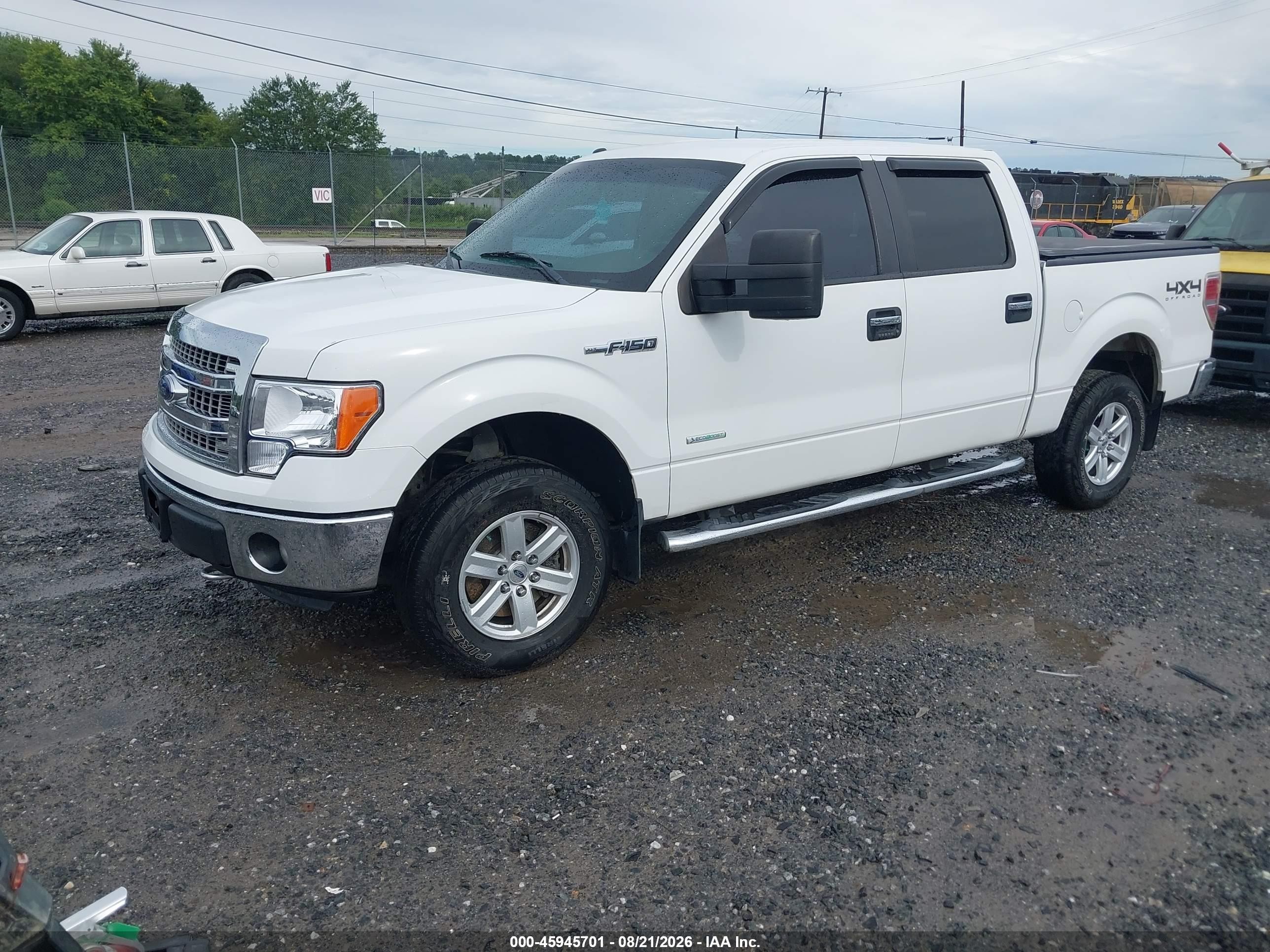2013 Ford F-150 Xlt White vin: 1FTFW1ET0DKG04515