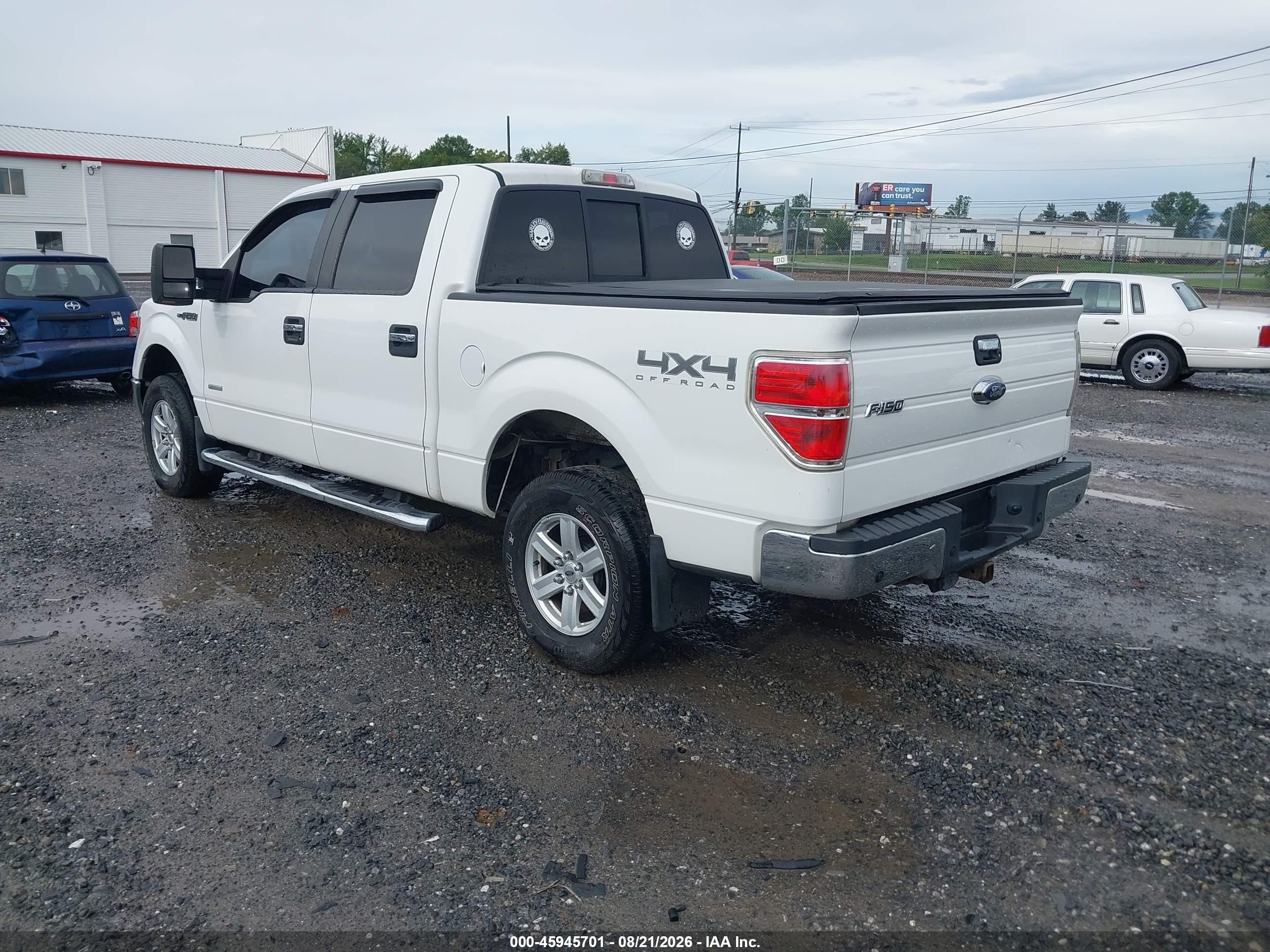 2013 Ford F-150 Xlt White vin: 1FTFW1ET0DKG04515