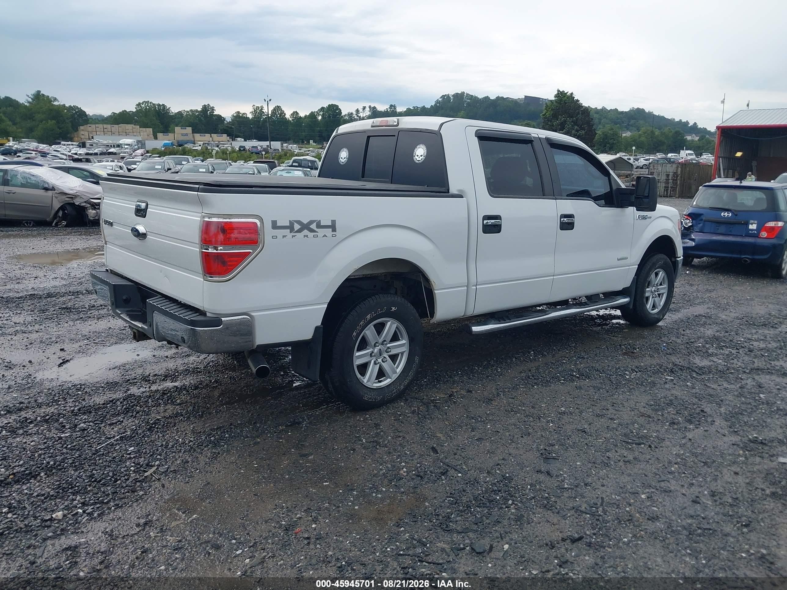 2013 Ford F-150 Xlt White vin: 1FTFW1ET0DKG04515