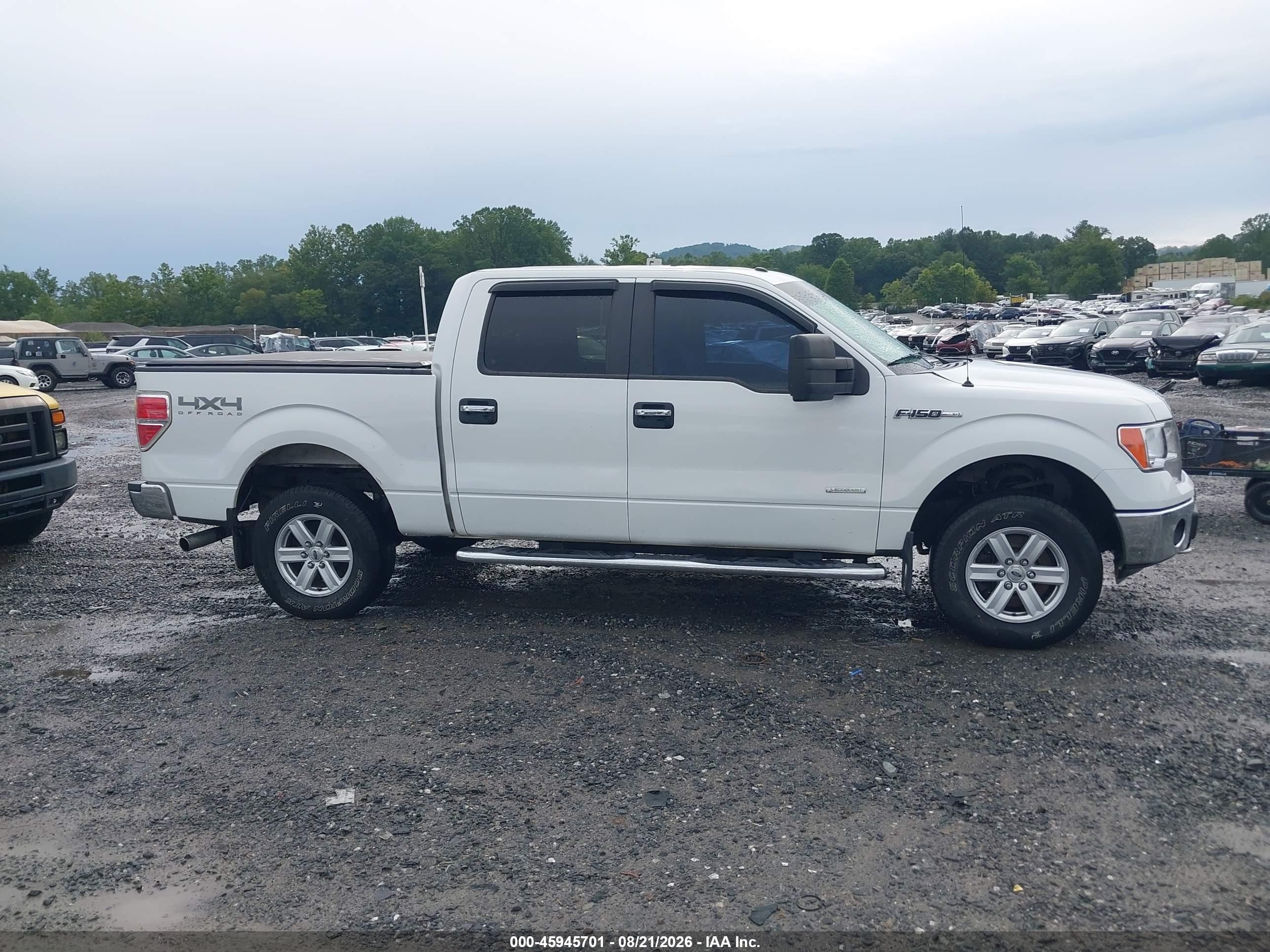 2013 Ford F-150 Xlt White vin: 1FTFW1ET0DKG04515