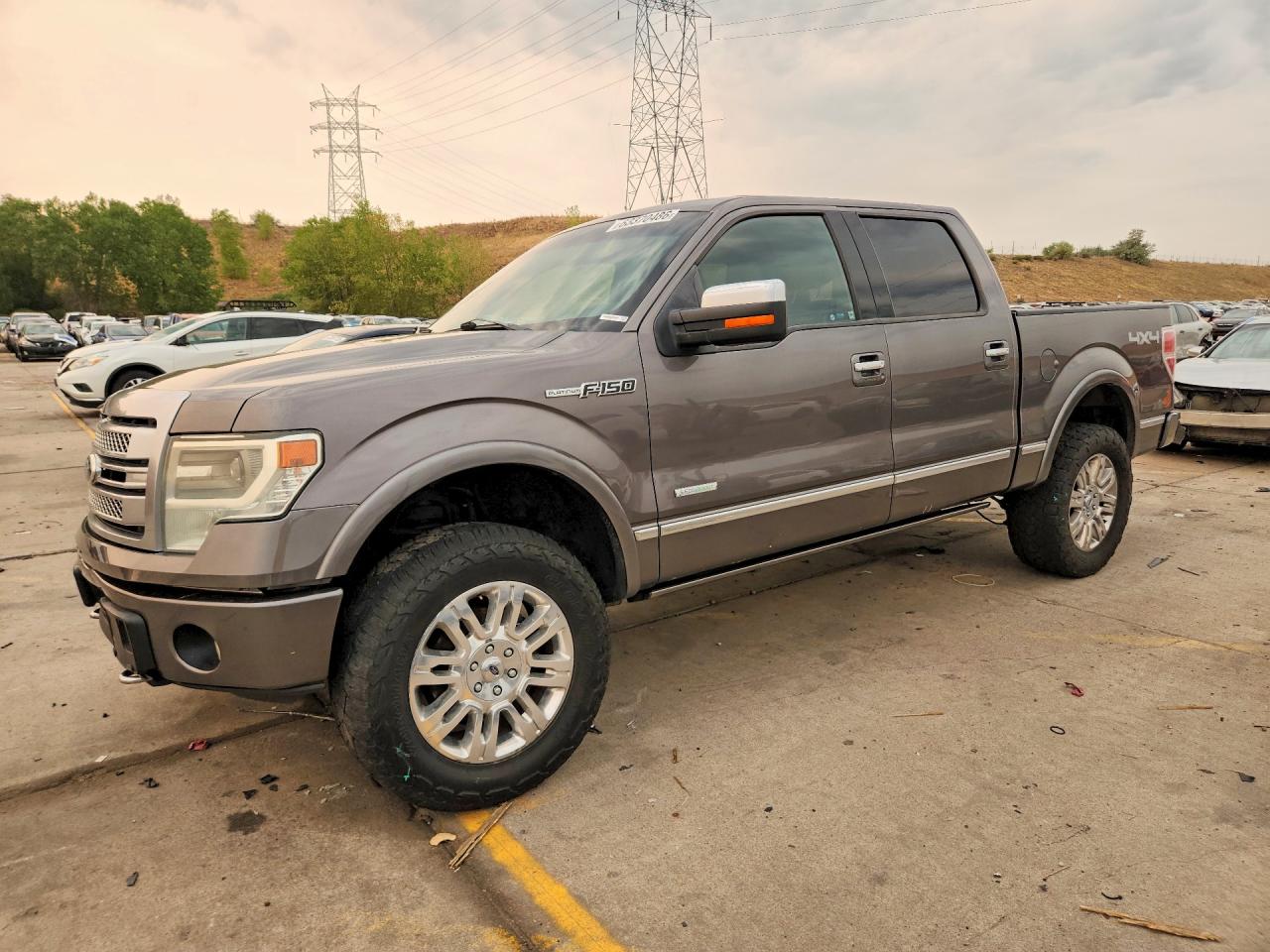 2014 Ford F150 Supercrew Gray vin: 1FTFW1ET0EFC33379