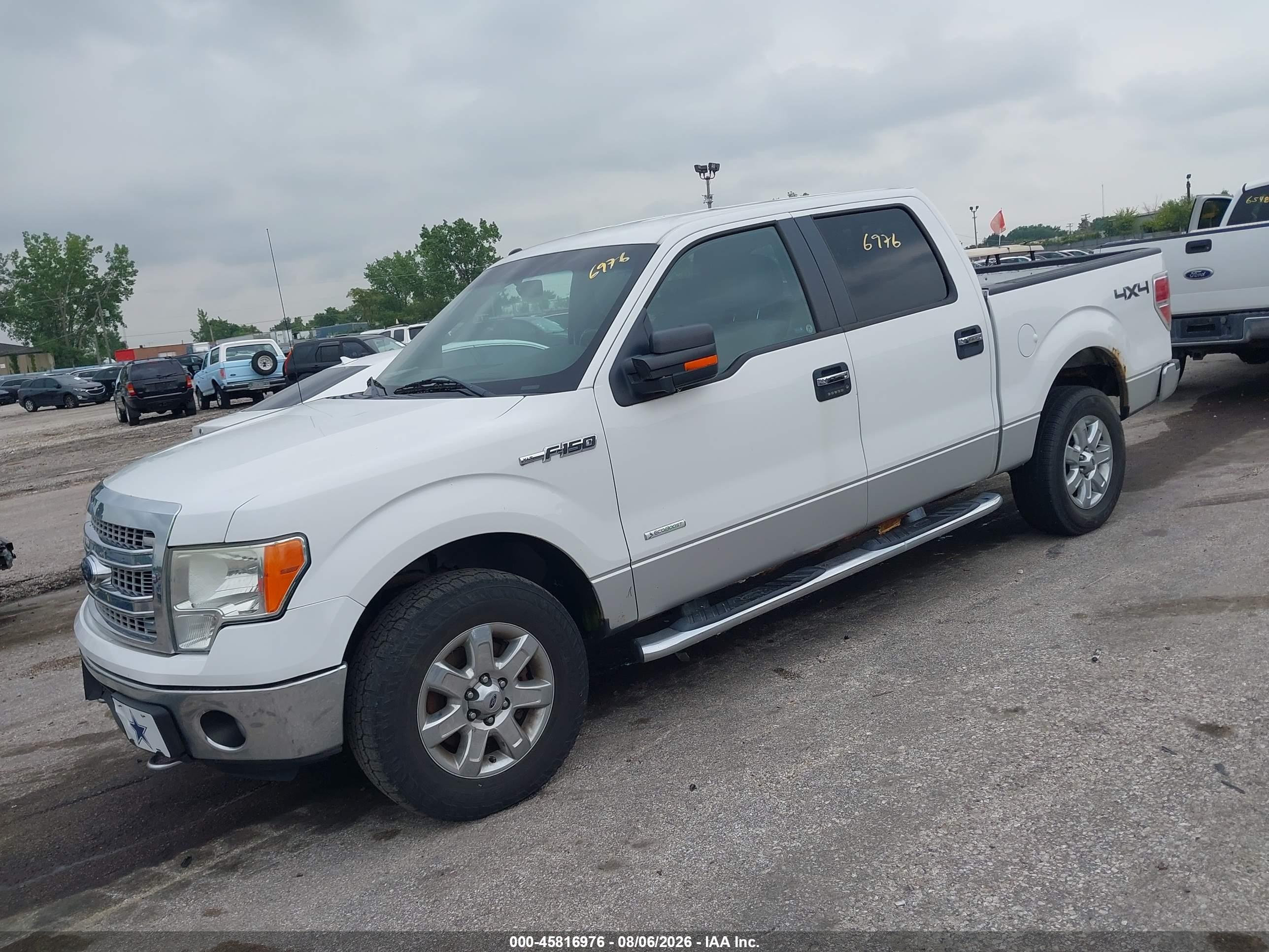 2014 Ford F-150 Xlt White vin: 1FTFW1ET0EFC65006