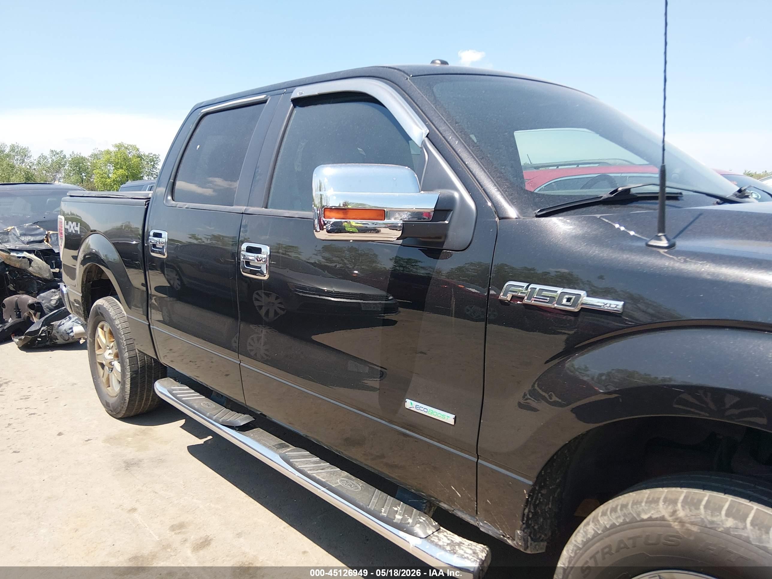 2014 Ford F-150 Xlt Black vin: 1FTFW1ET0EFC89712