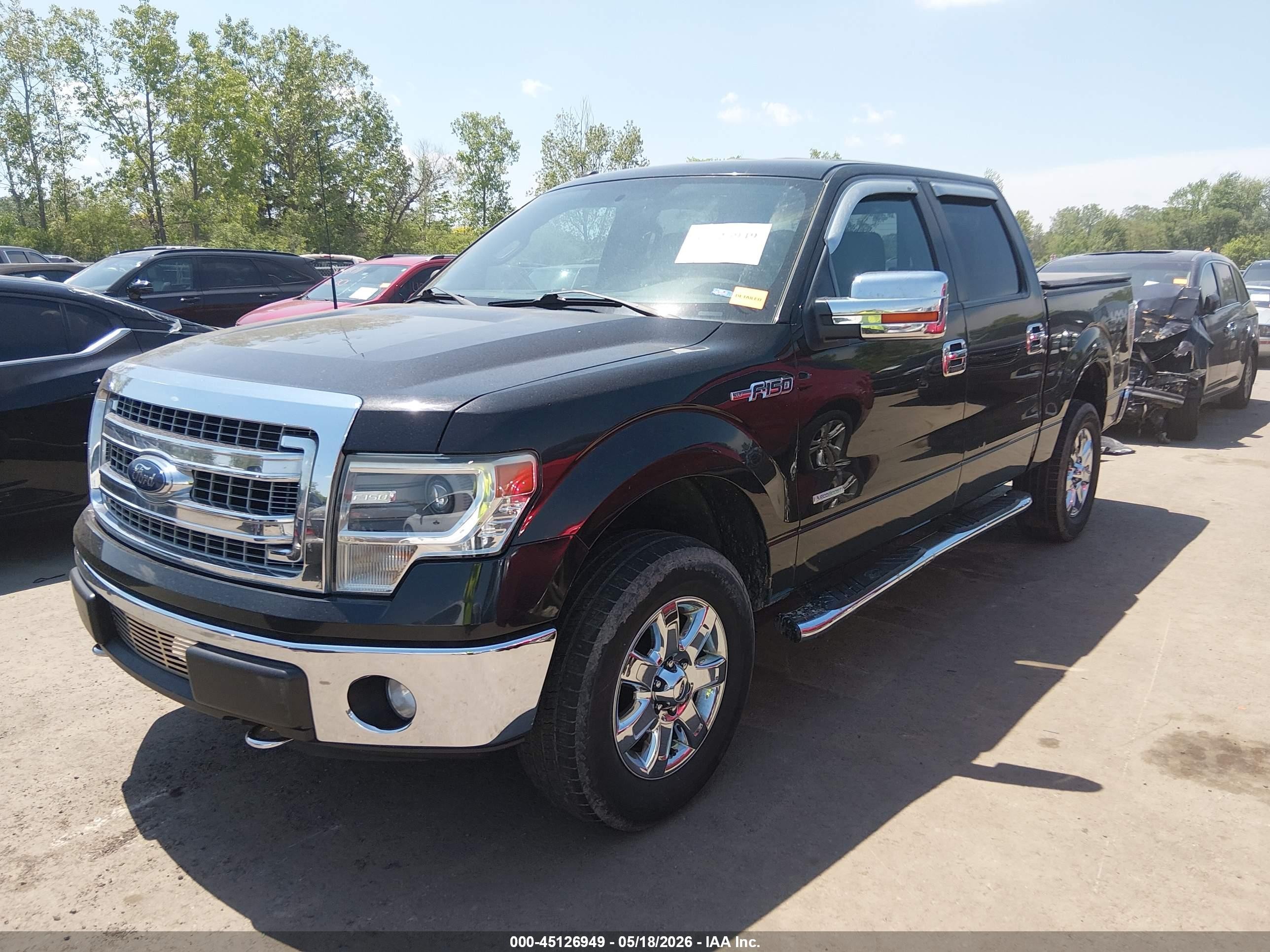 2014 Ford F-150 Xlt Black vin: 1FTFW1ET0EFC89712