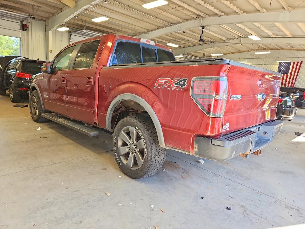 2014 Ford F150 Supercrew Burgundy vin: 1FTFW1ET0EKD15040