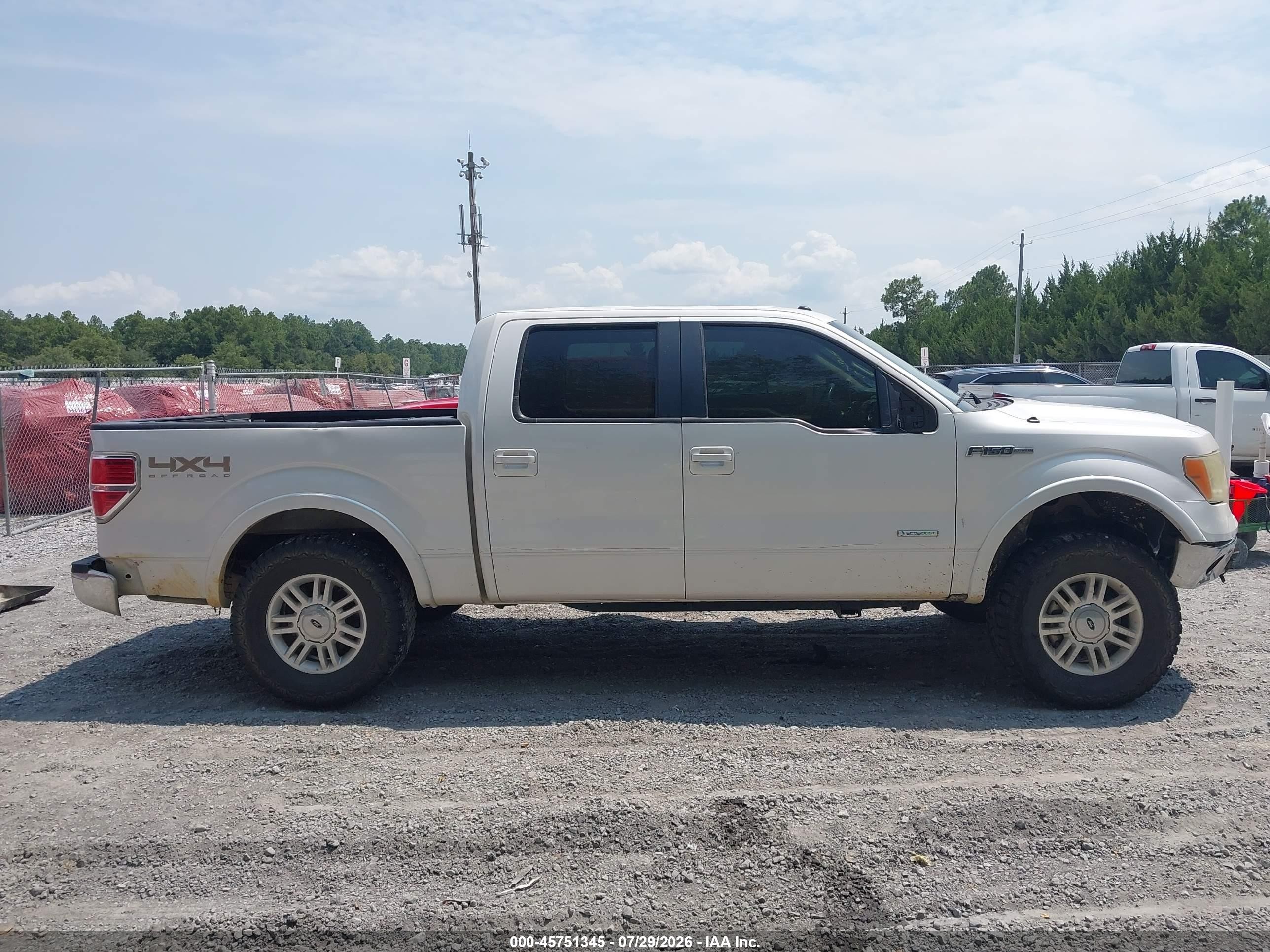 2014 Ford F-150 Lariat White vin: 1FTFW1ET0EKF32863