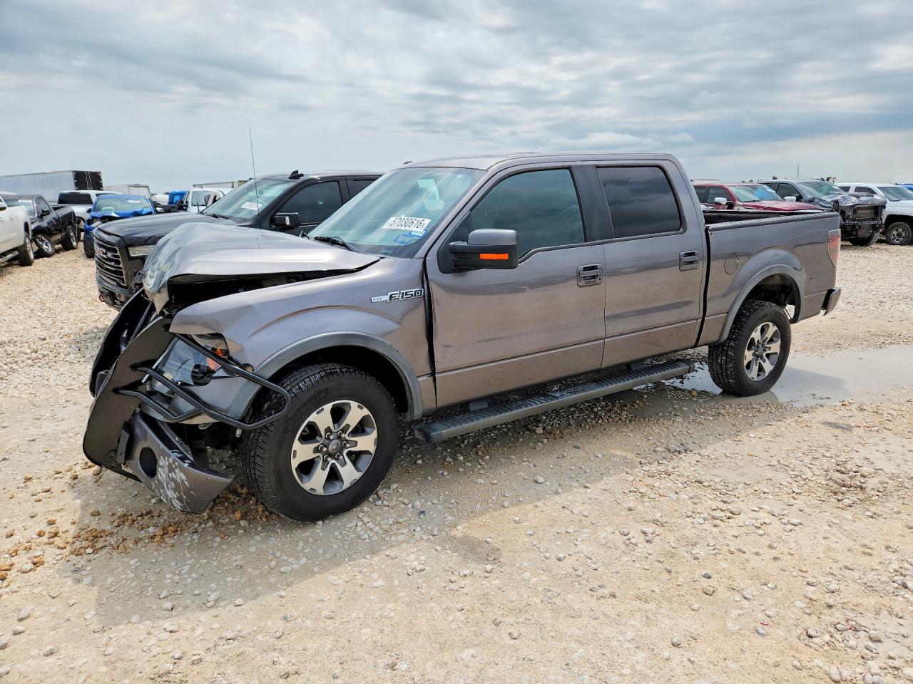 2014 Ford F150 Supercrew Gray vin: 1FTFW1ET0EKG32896
