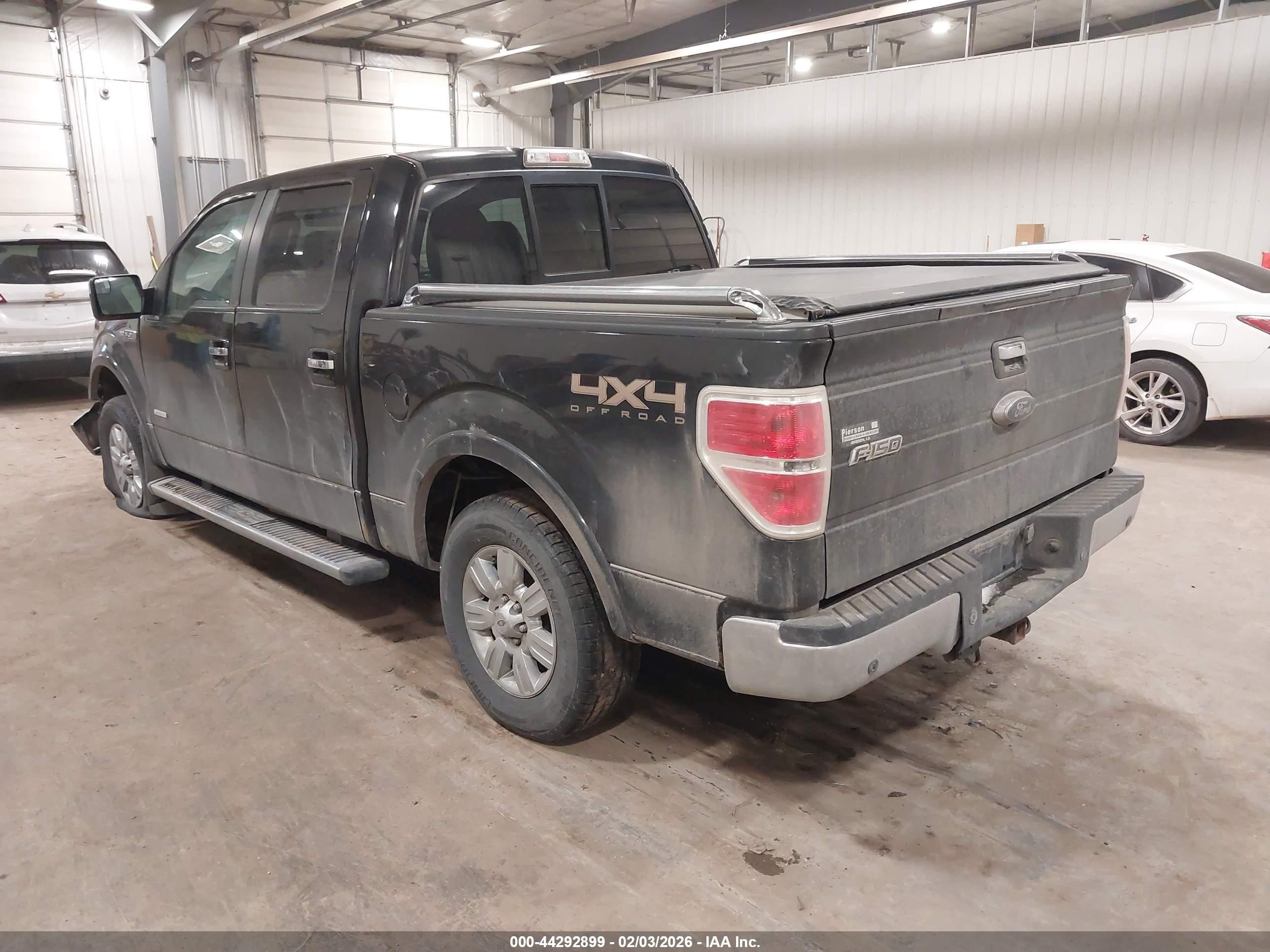 2011 Ford F-150 Lariat Черный vin: 1FTFW1ET1BFA64694