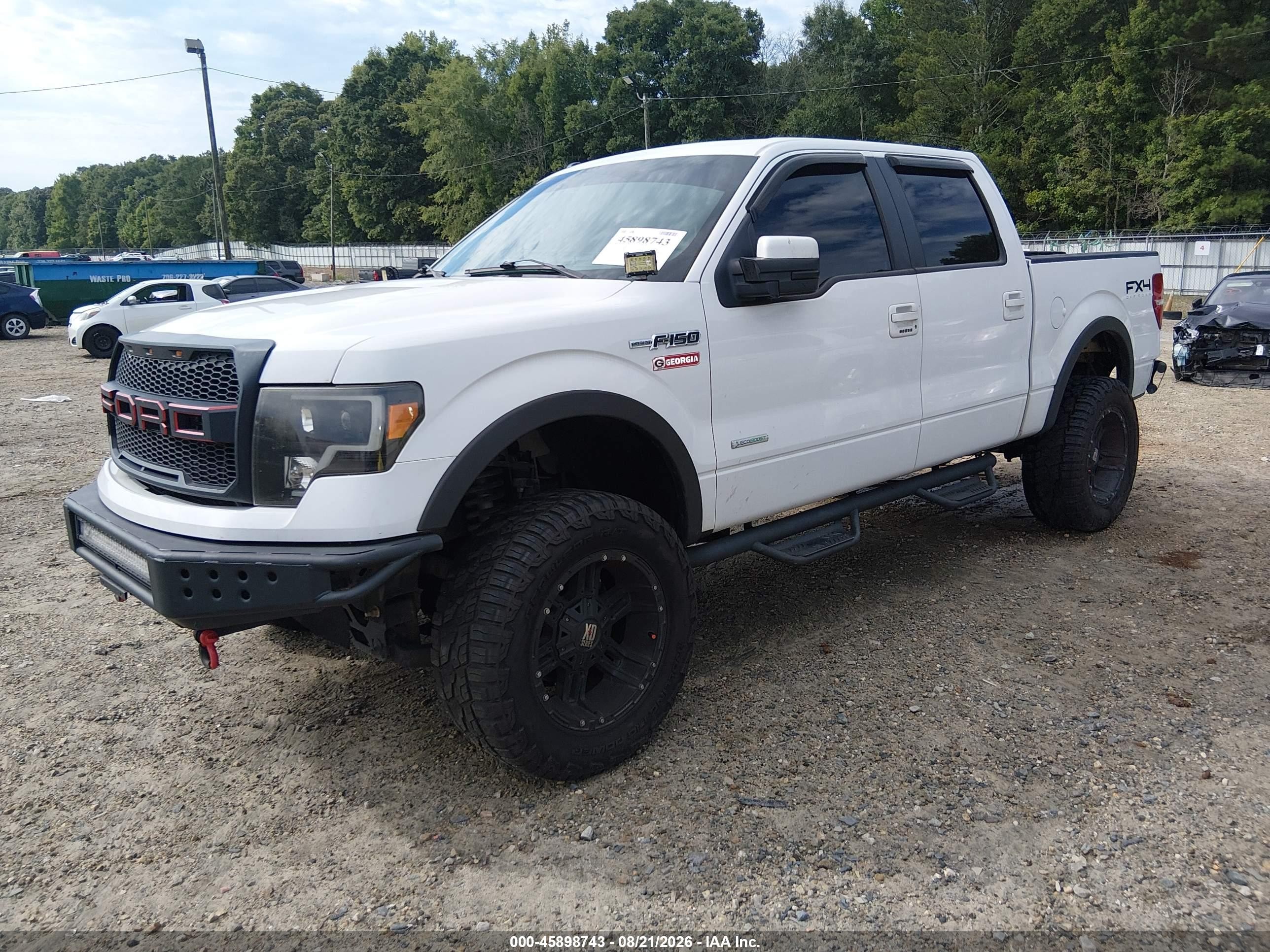 2011 Ford F-150 Lariat White vin: 1FTFW1ET1BFB80672