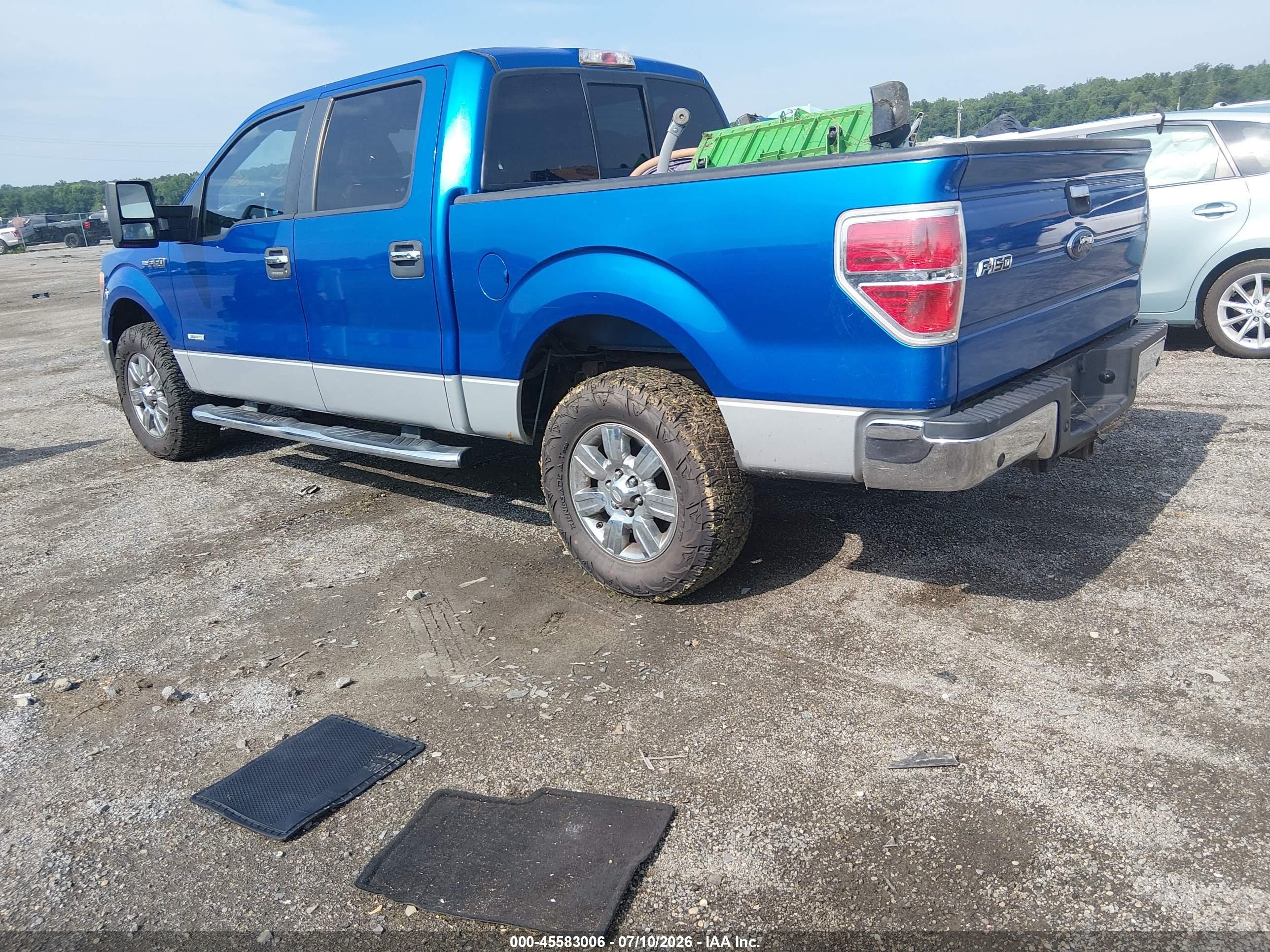 2011 Ford F-150 Xlt Blue vin: 1FTFW1ET1BFC10883