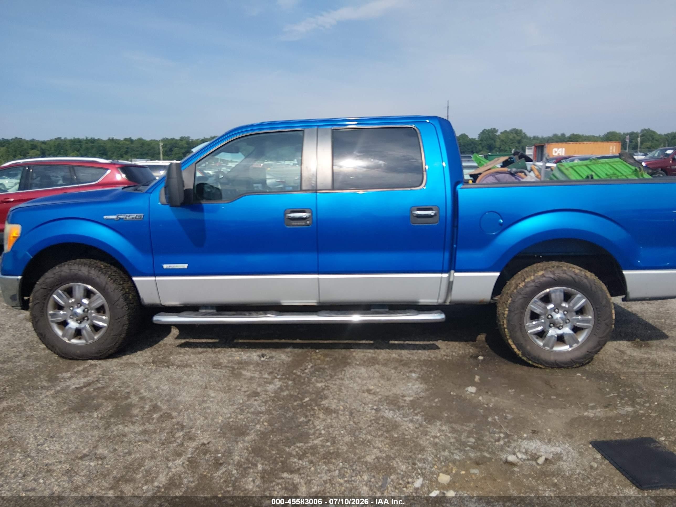 2011 Ford F-150 Xlt Blue vin: 1FTFW1ET1BFC10883