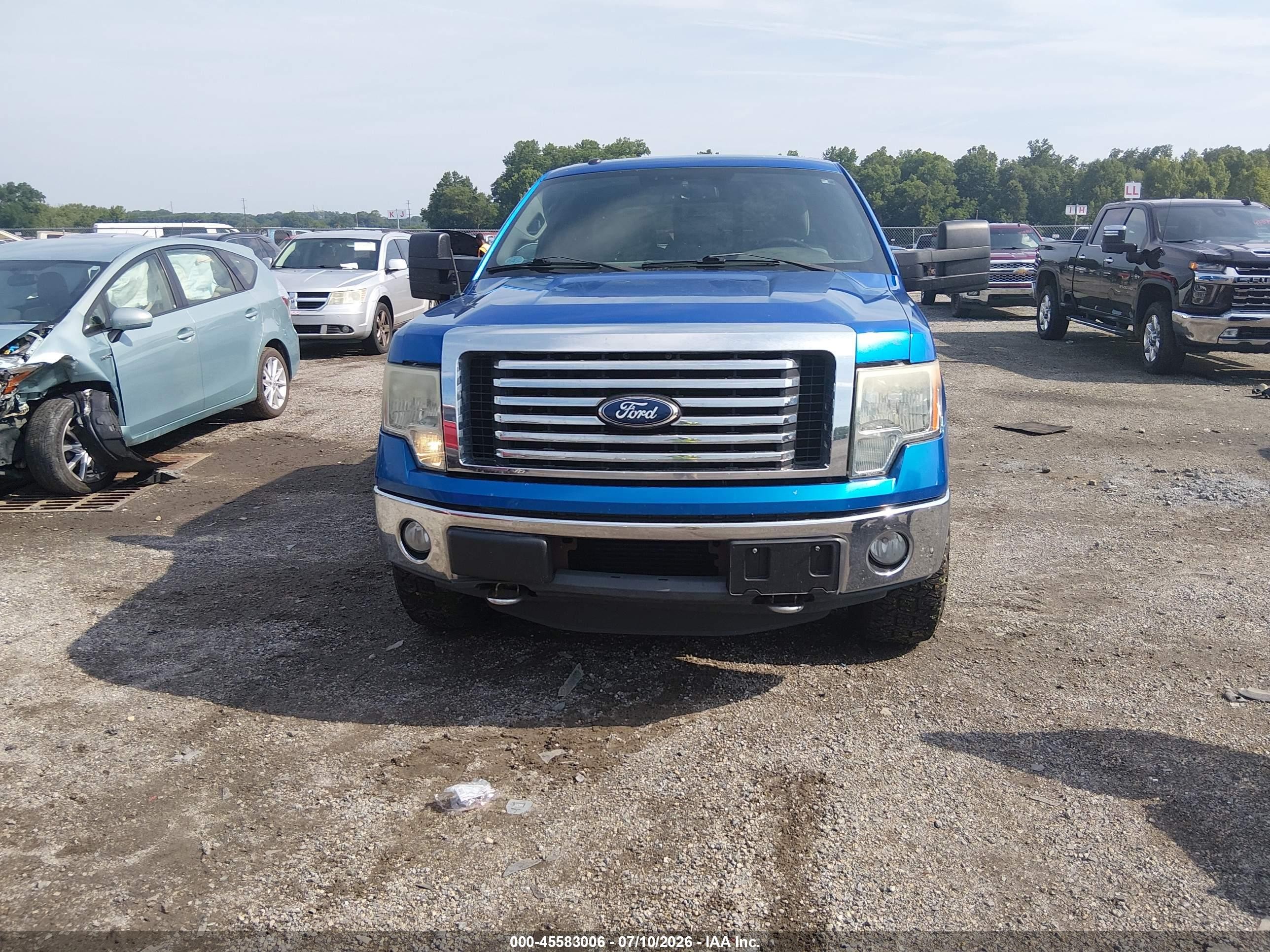 2011 Ford F-150 Xlt Blue vin: 1FTFW1ET1BFC10883