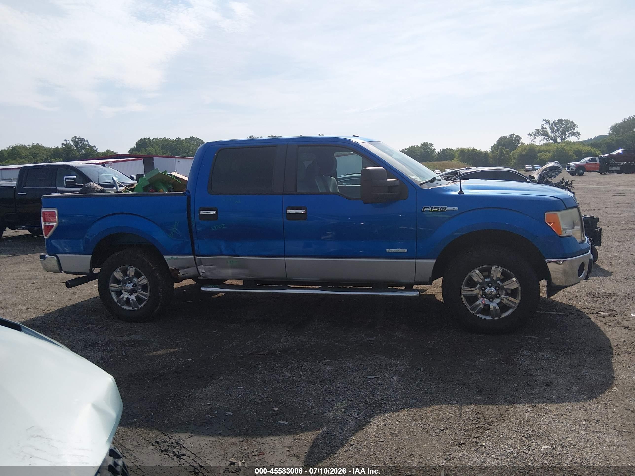2011 Ford F-150 Xlt Blue vin: 1FTFW1ET1BFC10883