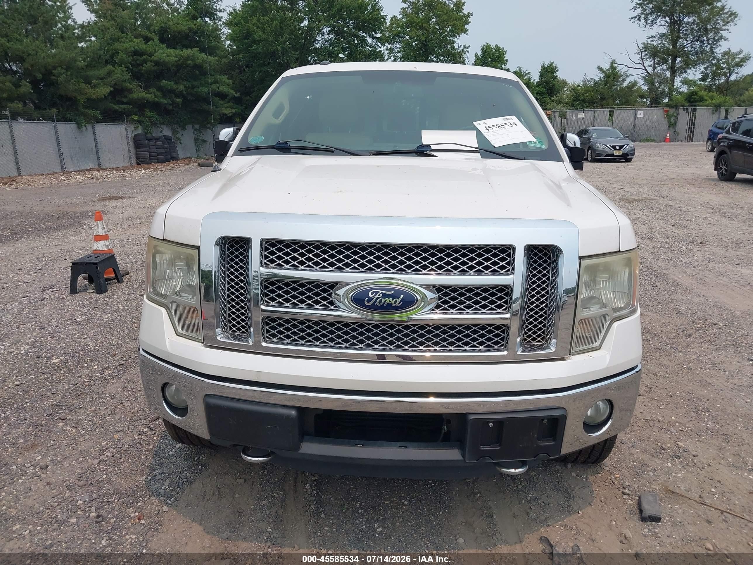 2011 Ford F-150 Lariat White vin: 1FTFW1ET1BFC67357