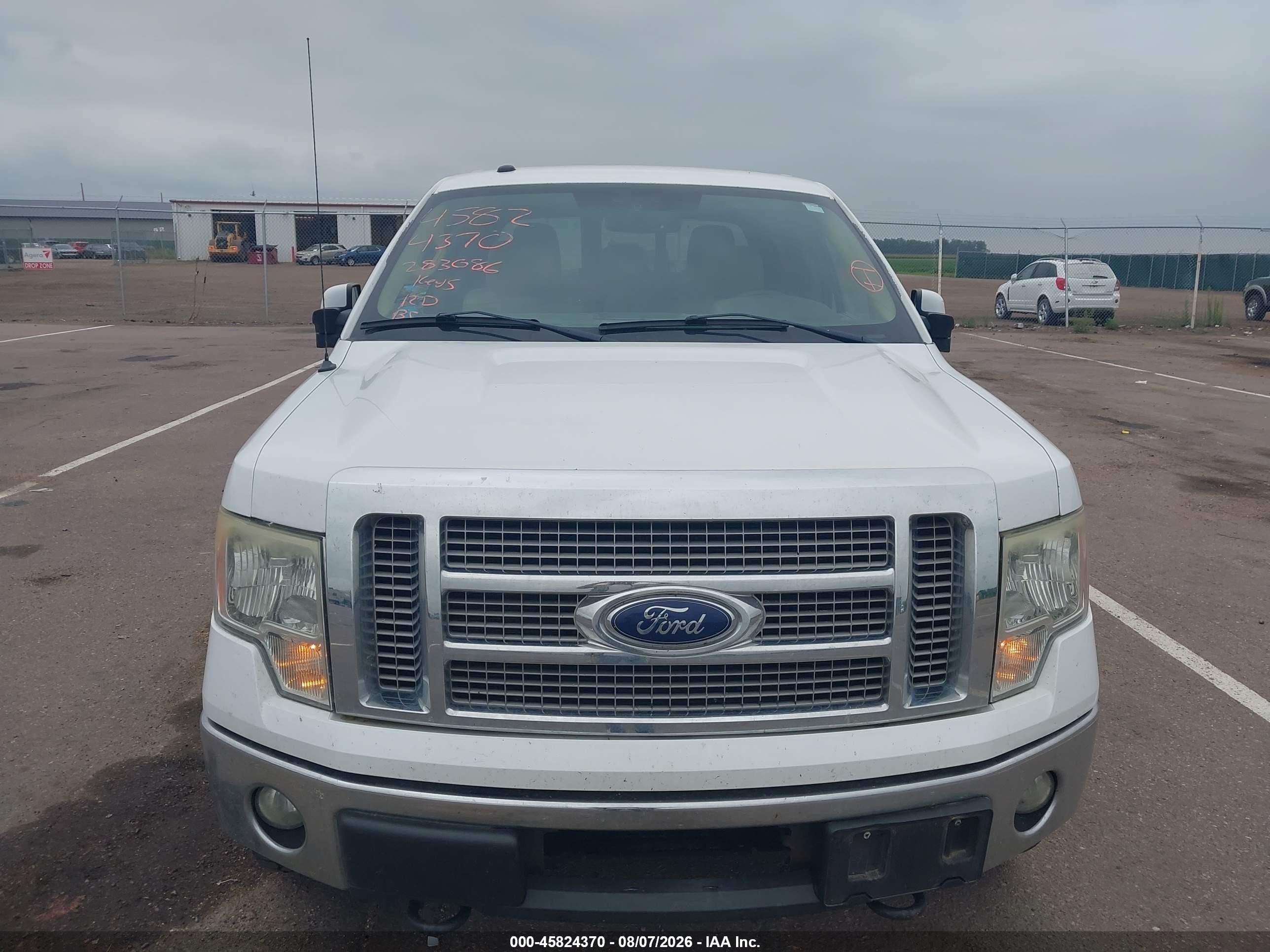 2011 Ford F-150 Lariat White vin: 1FTFW1ET1BFC72428