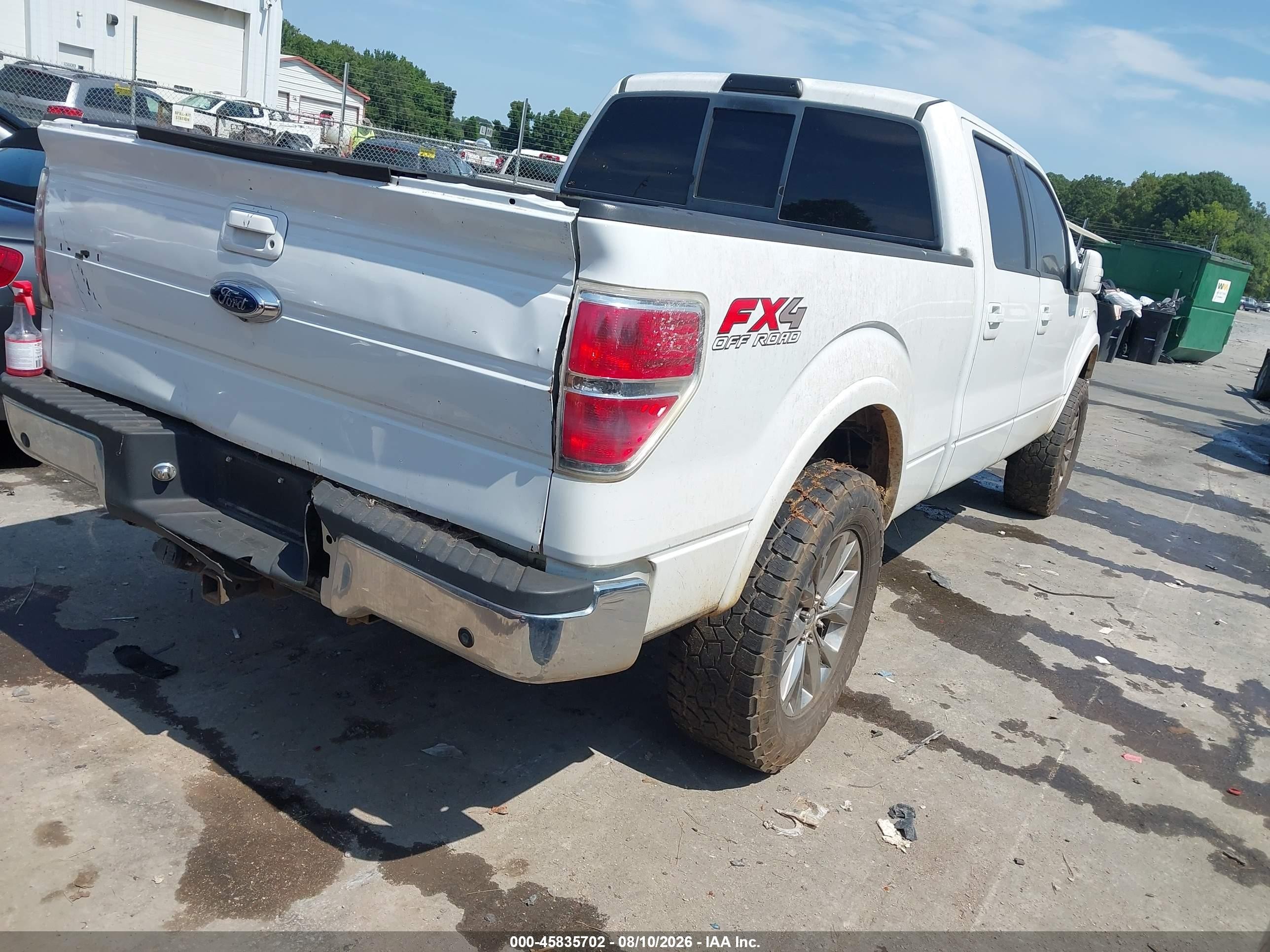 2011 Ford F-150 Lariat Белый vin: 1FTFW1ET1BFD12829