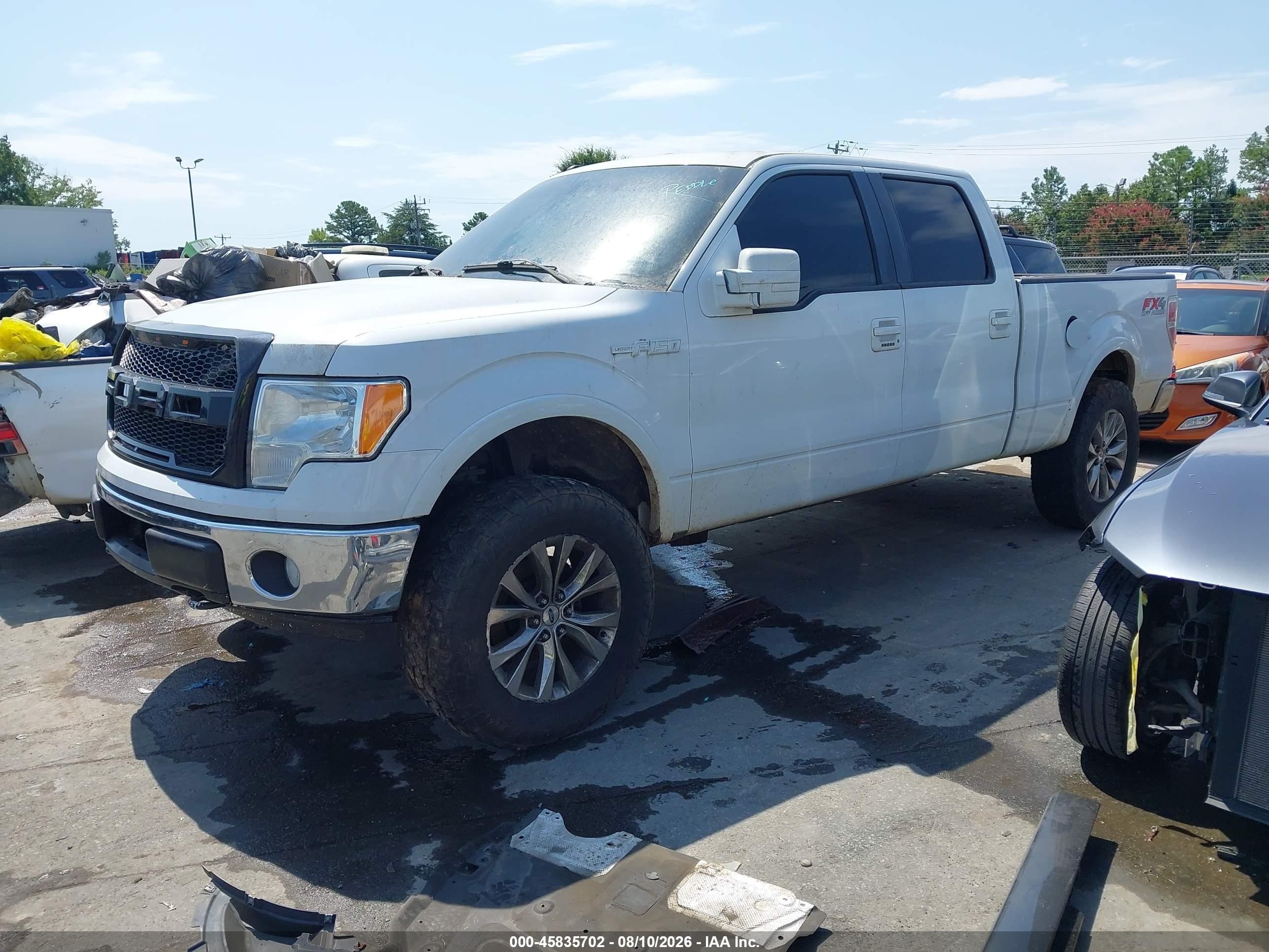2011 Ford F-150 Lariat Белый vin: 1FTFW1ET1BFD12829