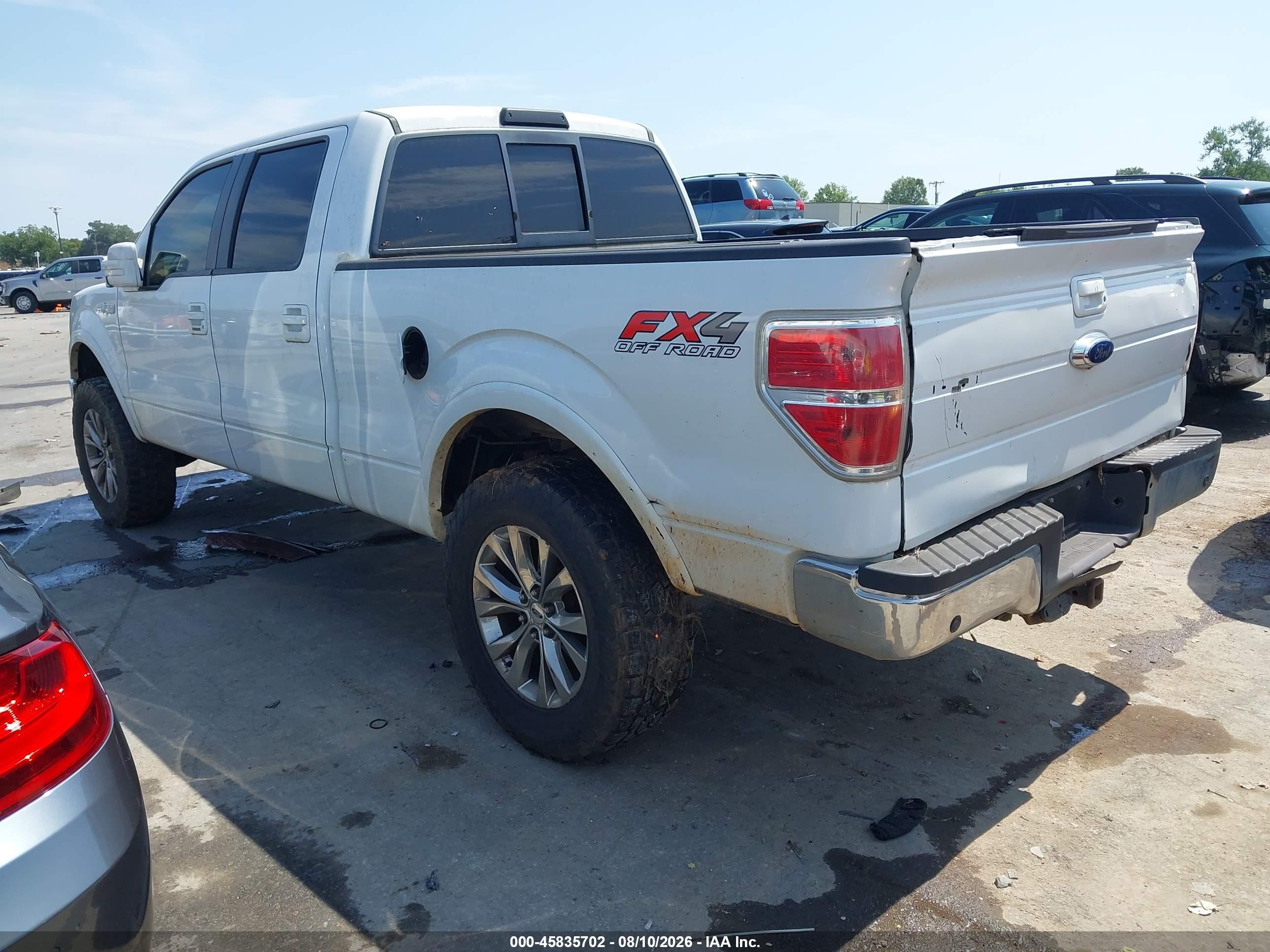 2011 Ford F-150 Lariat Белый vin: 1FTFW1ET1BFD12829