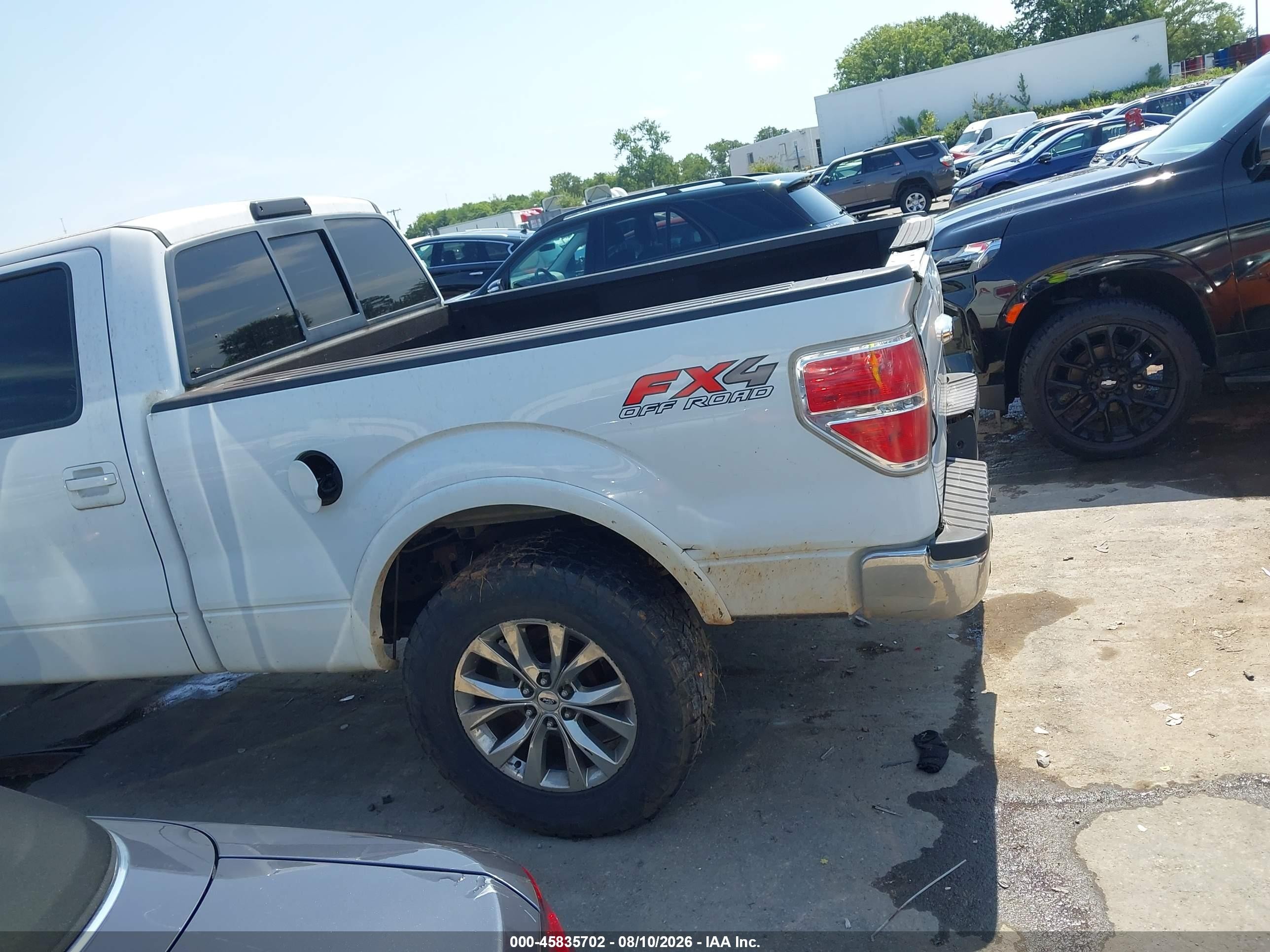 2011 Ford F-150 Lariat Белый vin: 1FTFW1ET1BFD12829