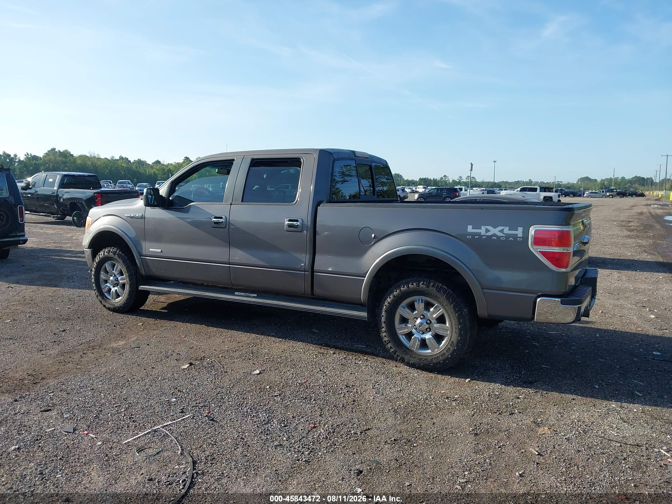 2011 Ford F-150 Lariat Gray vin: 1FTFW1ET1BKE18673