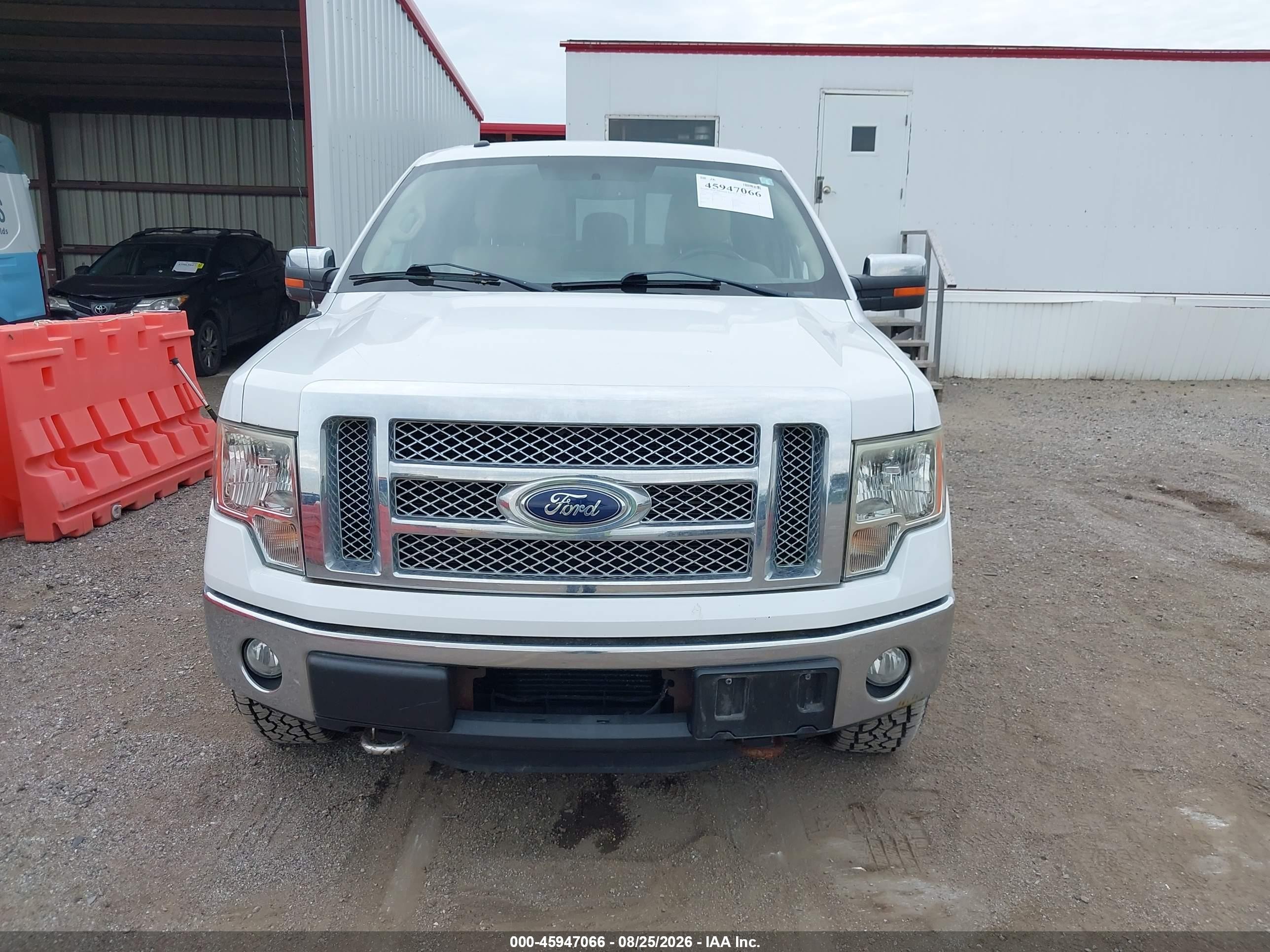 2012 Ford F-150 Lariat White vin: 1FTFW1ET1CFA05355