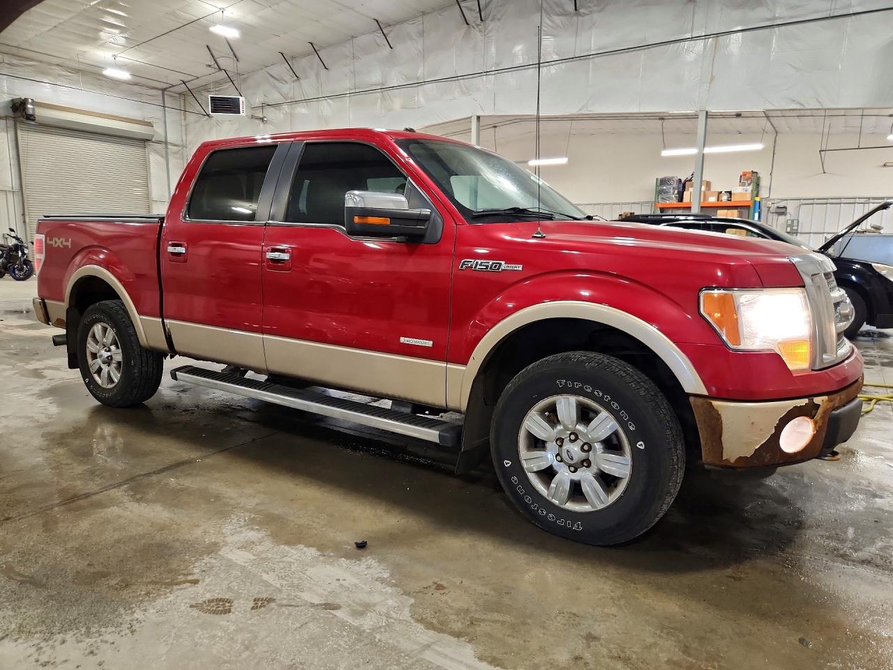 2012 Ford F150 Supercrew Красный vin: 1FTFW1ET1CFA43975