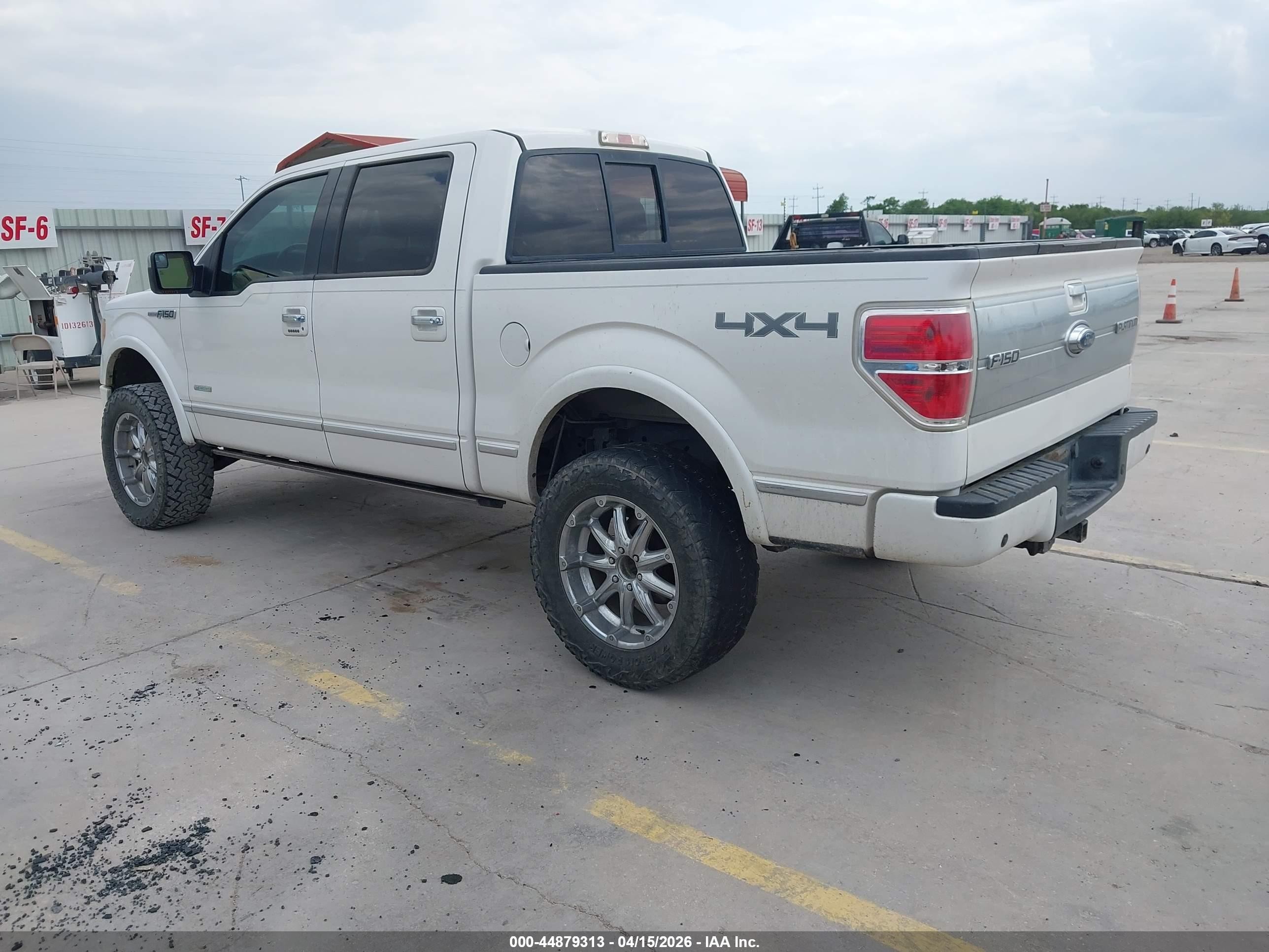 2012 Ford F-150 Platinum White vin: 1FTFW1ET1CFA70187