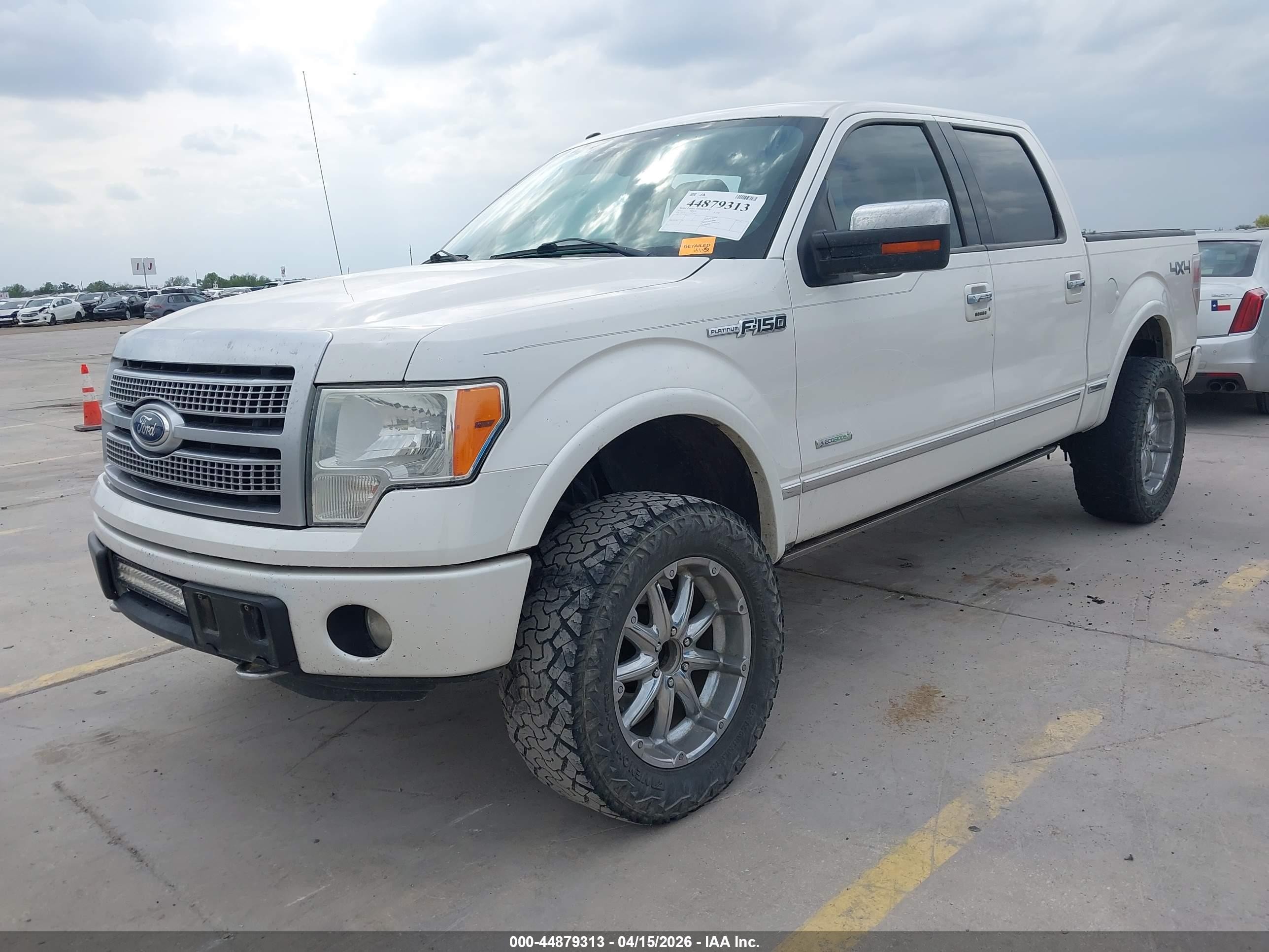 2012 Ford F-150 Platinum White vin: 1FTFW1ET1CFA70187