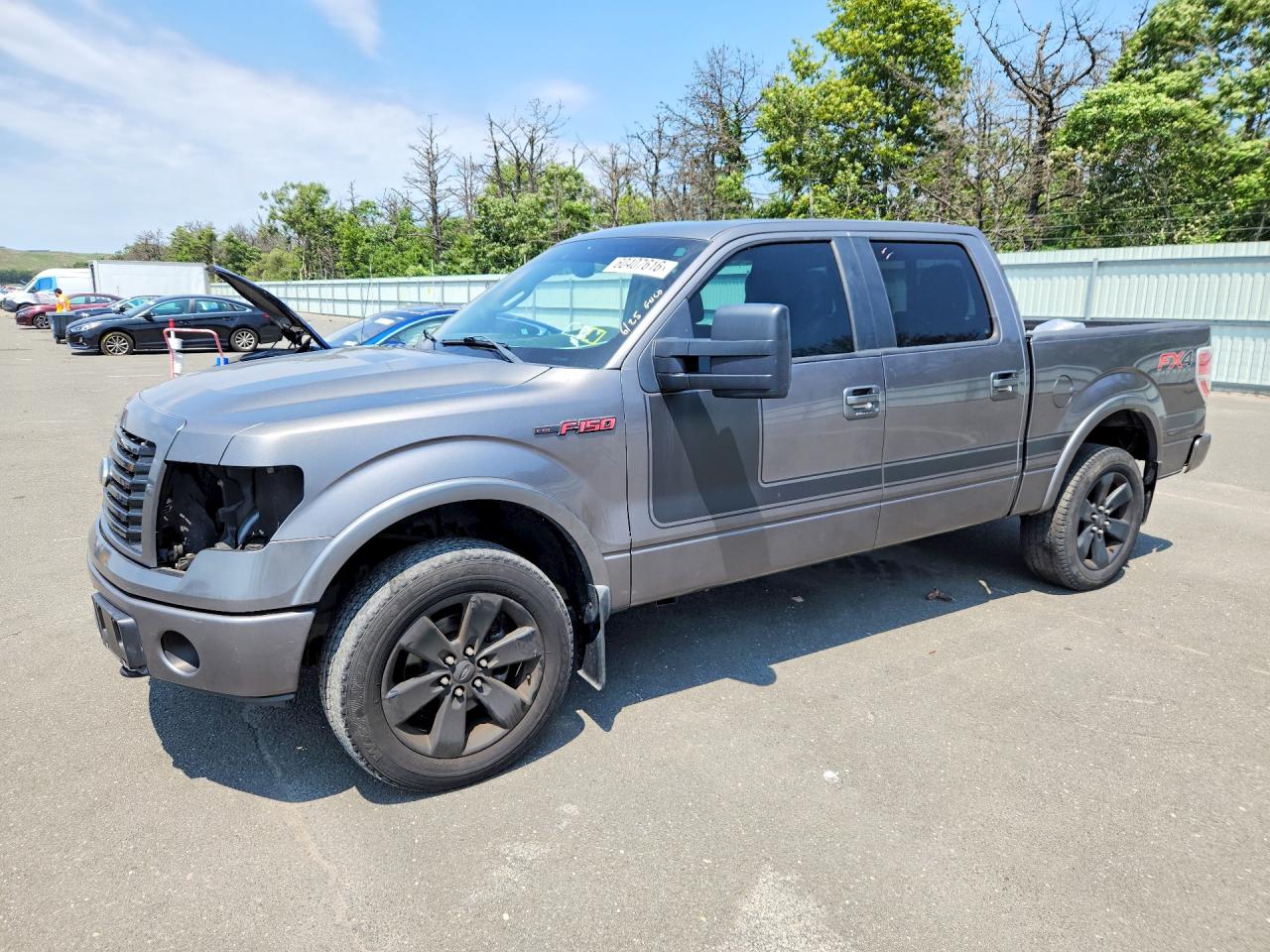 2012 Ford F150 Supercrew Gray vin: 1FTFW1ET1CFA84610