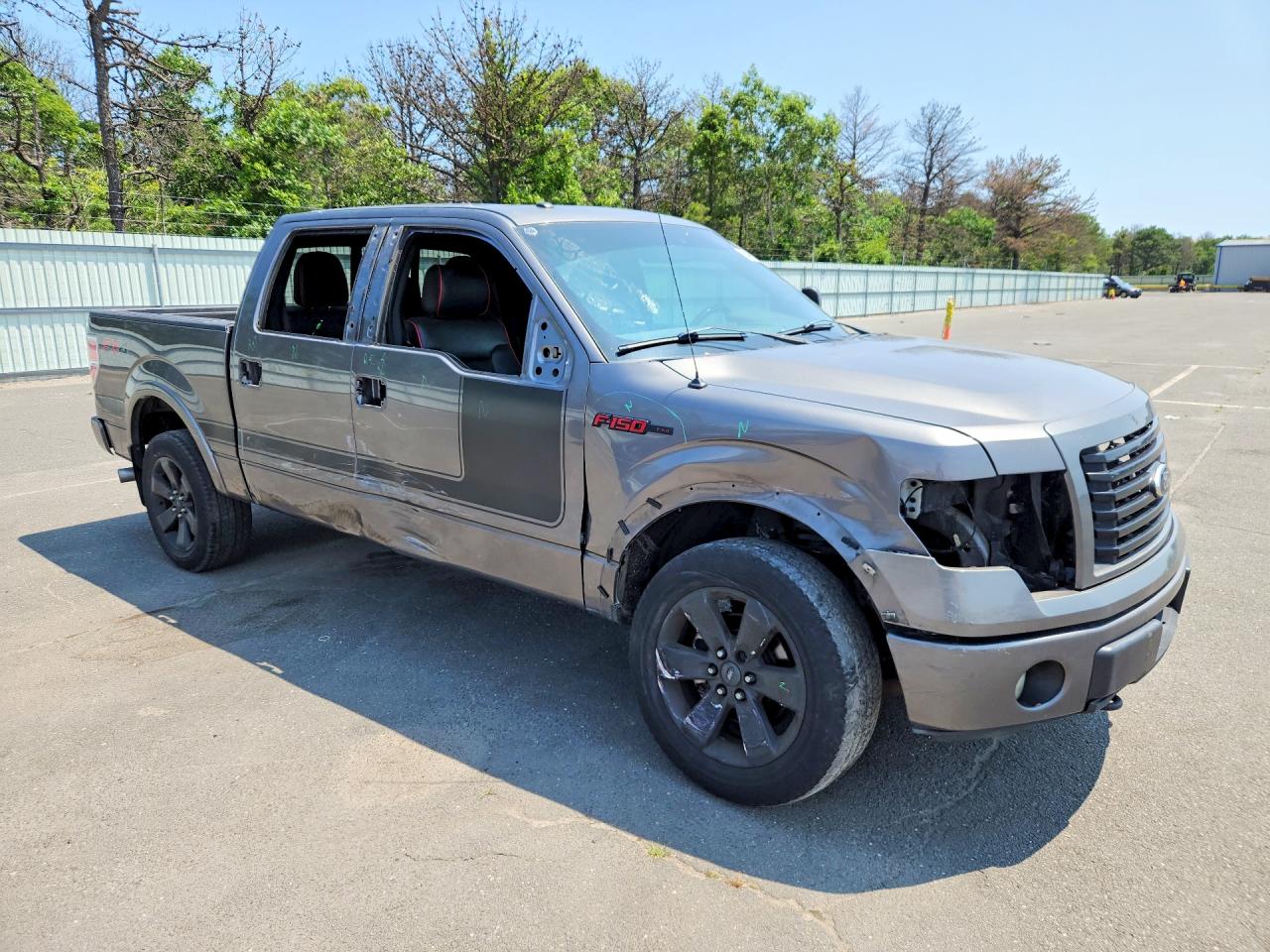 2012 Ford F150 Supercrew Gray vin: 1FTFW1ET1CFA84610