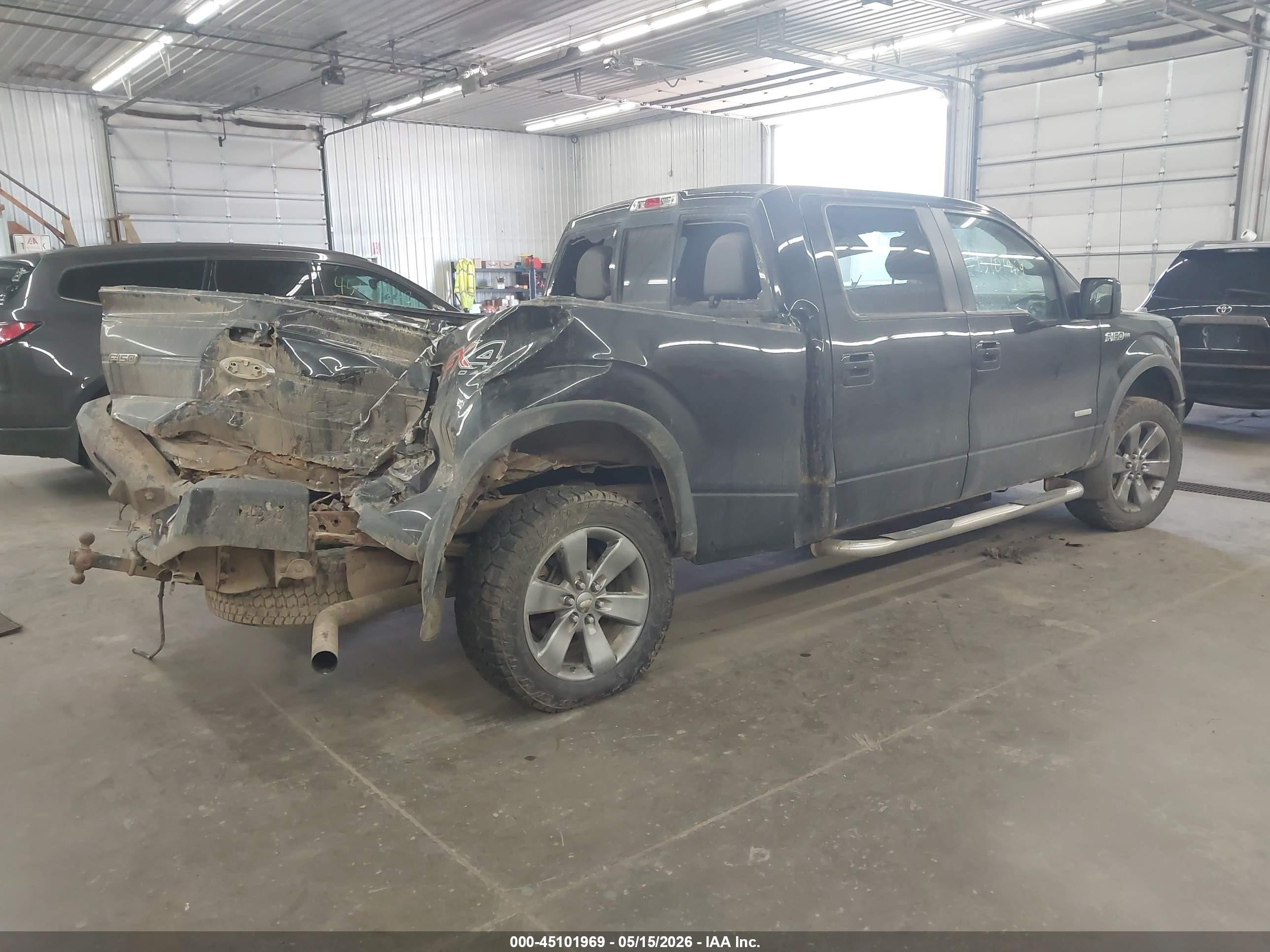 2012 Ford F-150 Fx4 Black vin: 1FTFW1ET1CFB10025