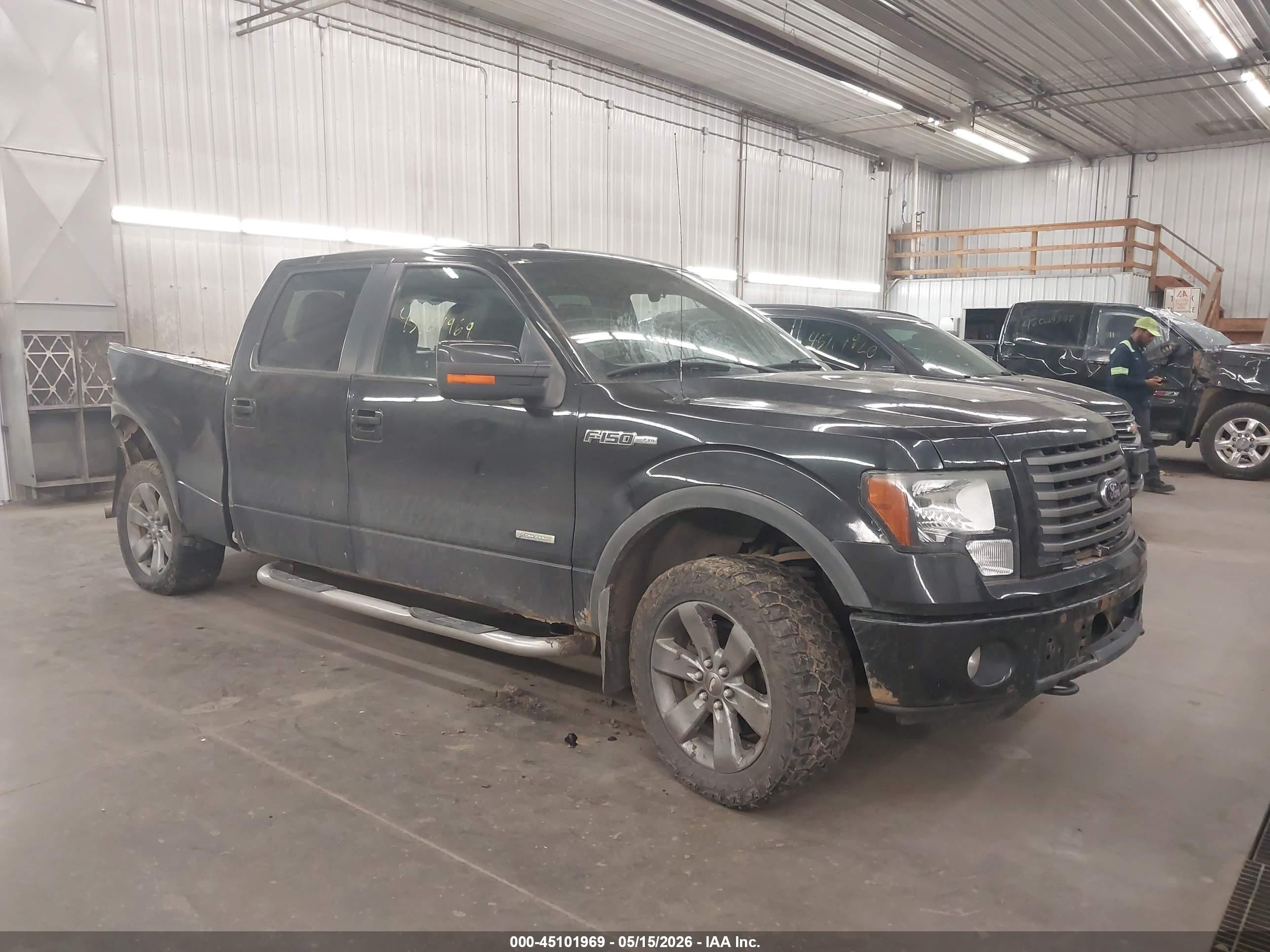 2012 Ford F-150 Fx4 Черный vin: 1FTFW1ET1CFB10025