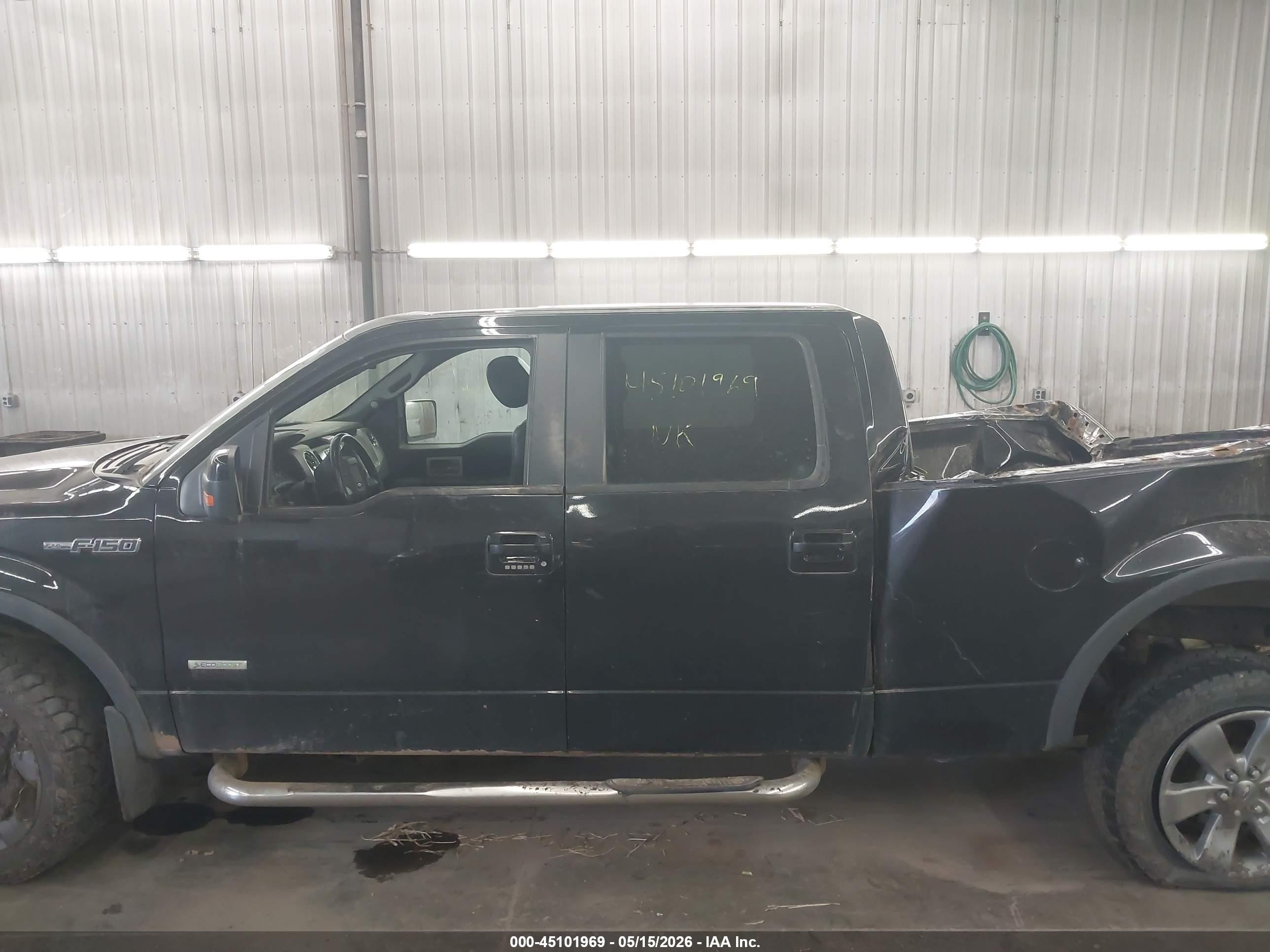 2012 Ford F-150 Fx4 Black vin: 1FTFW1ET1CFB10025