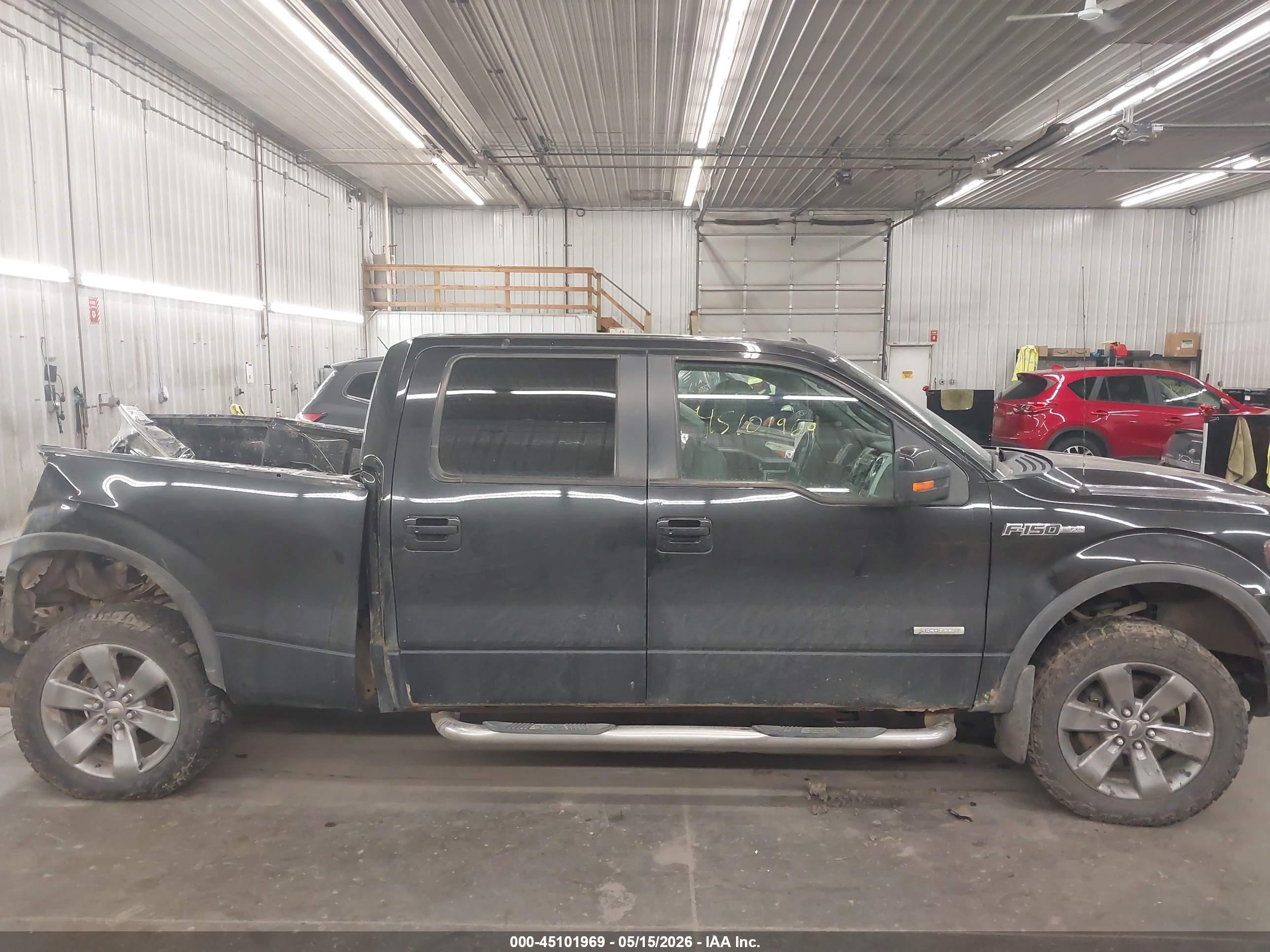 2012 Ford F-150 Fx4 Black vin: 1FTFW1ET1CFB10025