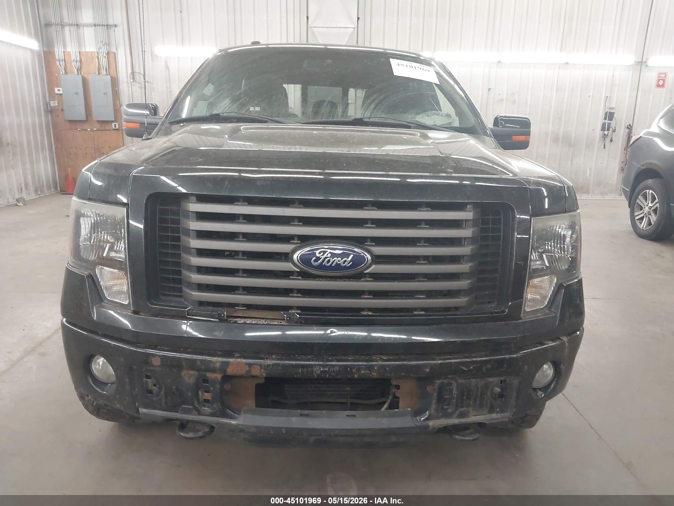 2012 Ford F-150 Fx4 Black vin: 1FTFW1ET1CFB10025