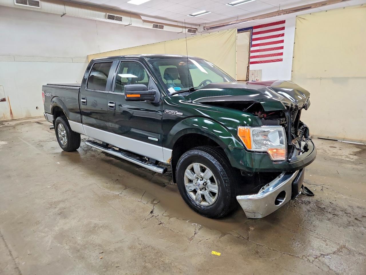 2012 Ford F150 Supercrew Green vin: 1FTFW1ET1CFB71410