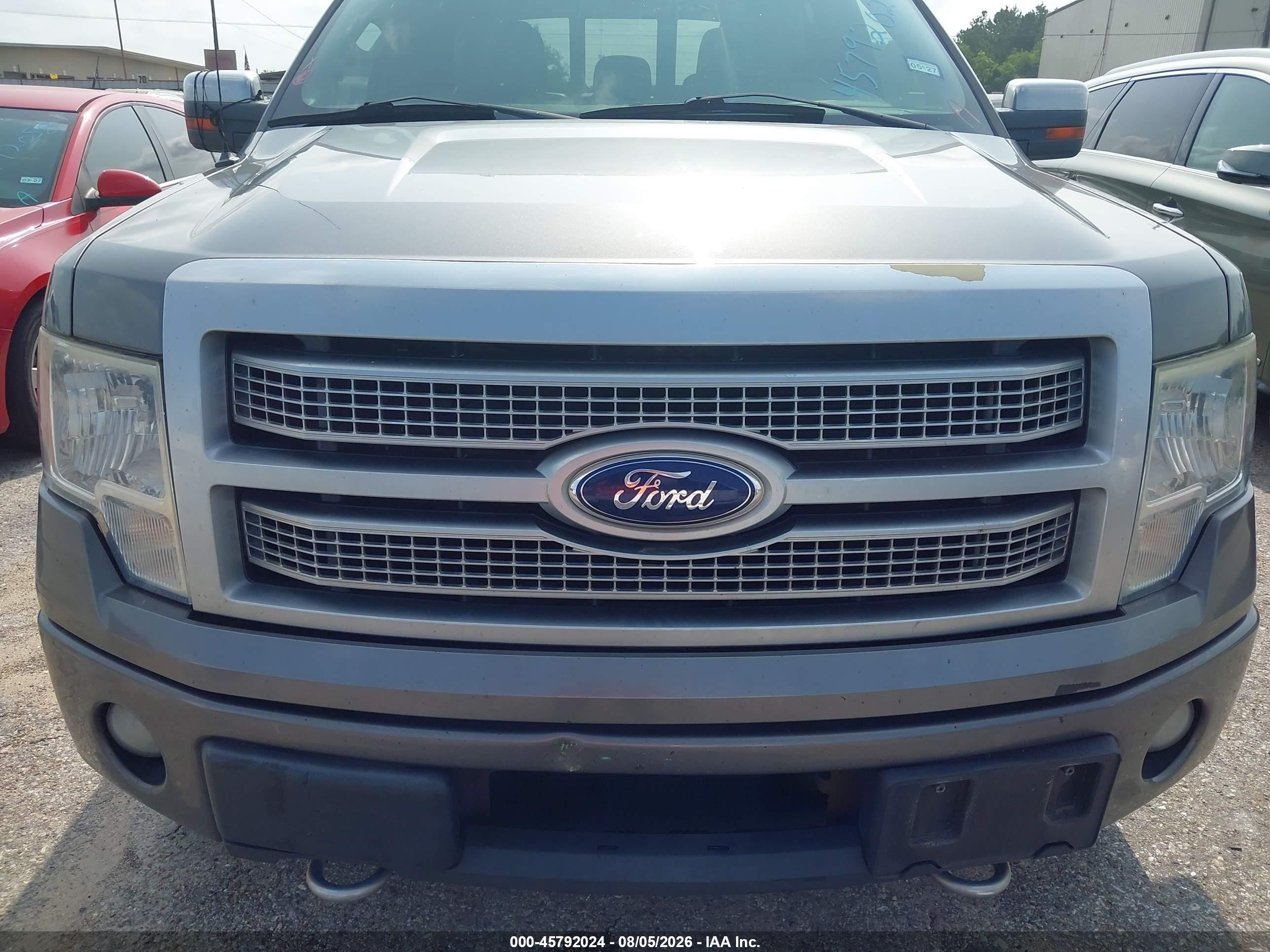 2012 Ford F-150 Platinum Серый vin: 1FTFW1ET1CFC02185